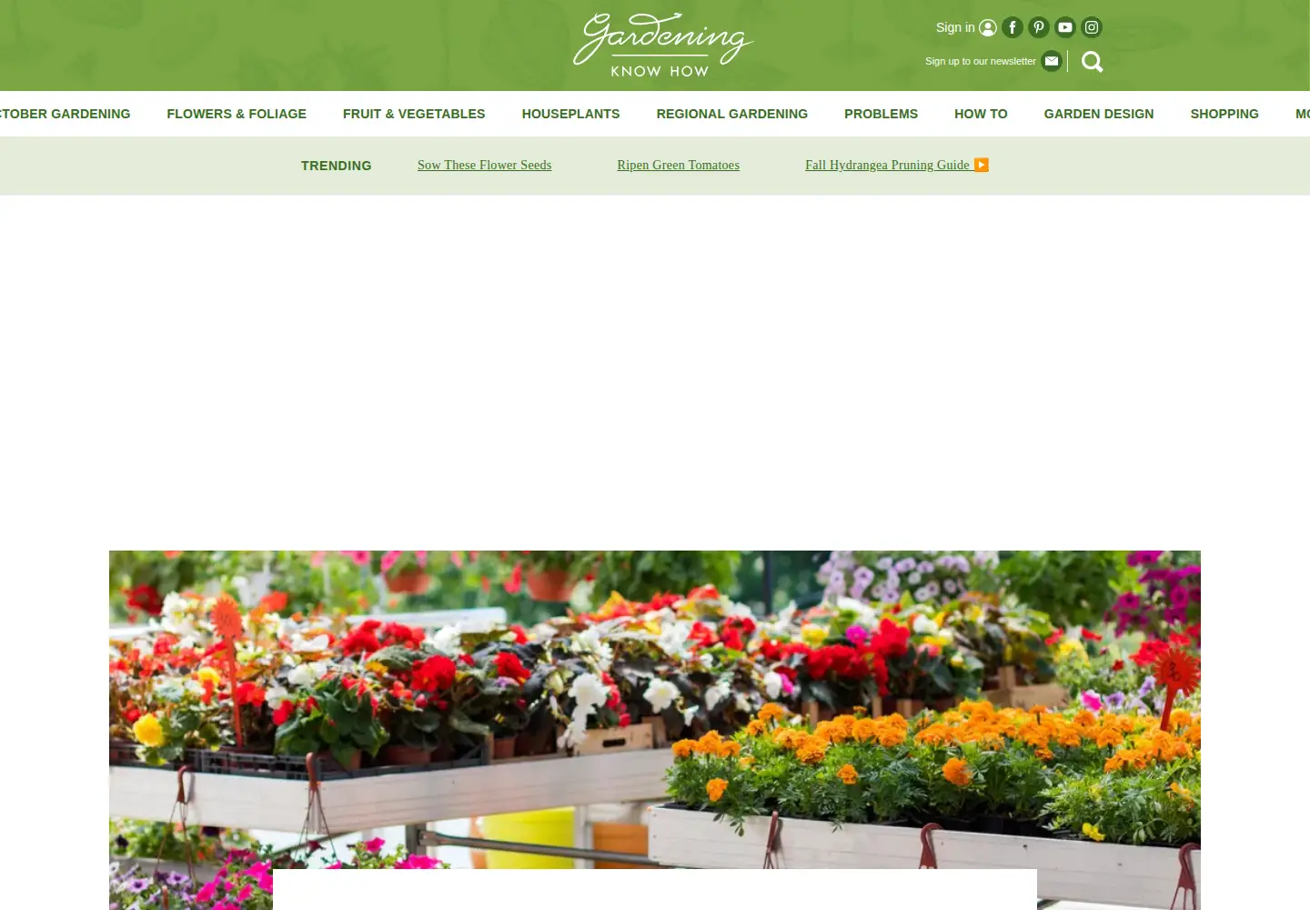 Screenshot of gardeningknowhow.com