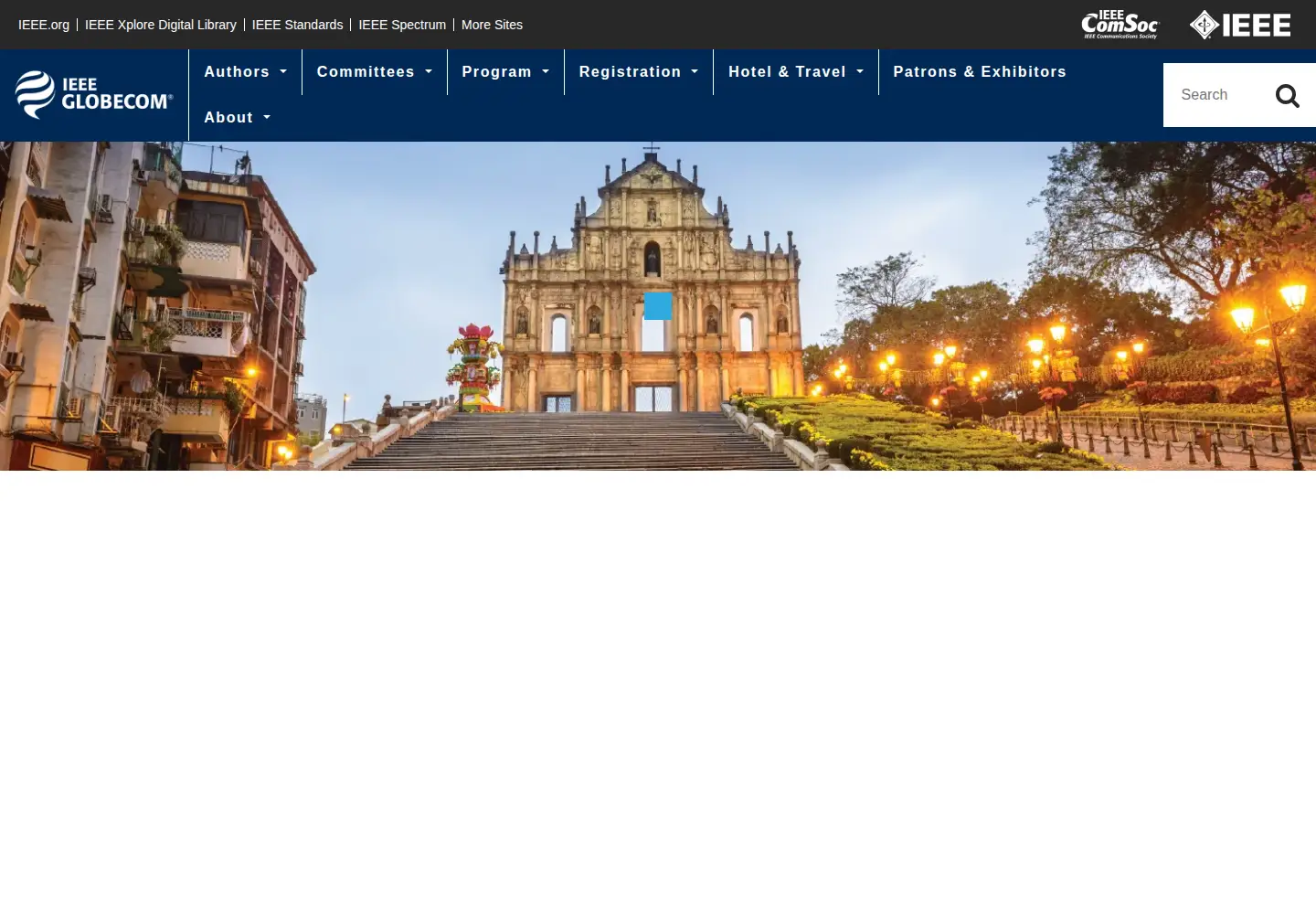 Screenshot of ieee-globecom.org