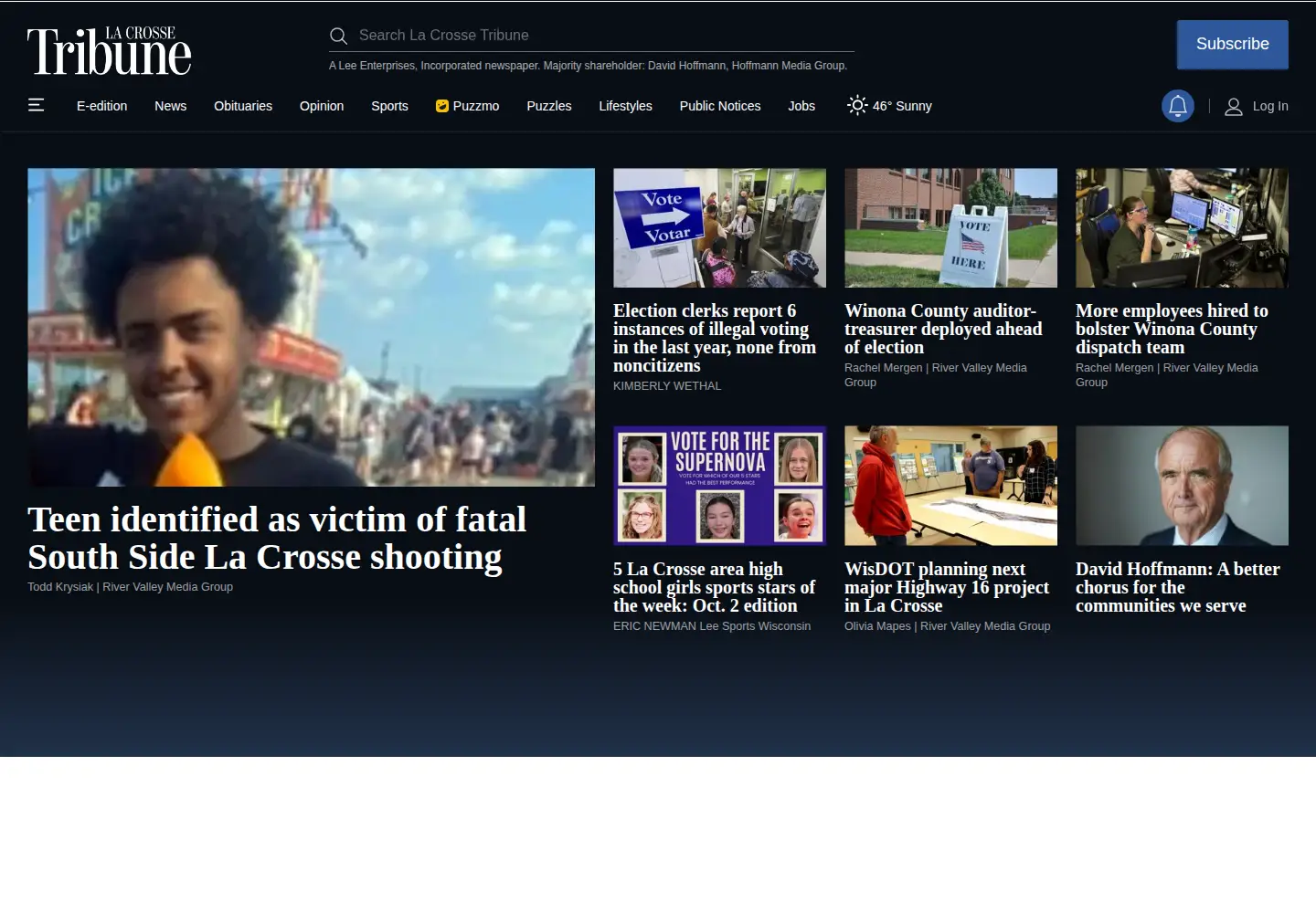 Screenshot of lacrossetribune.com