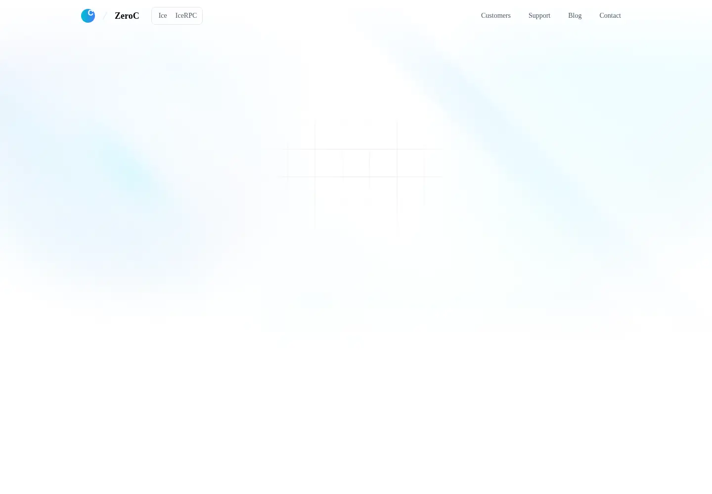 Screenshot of zeroc.com