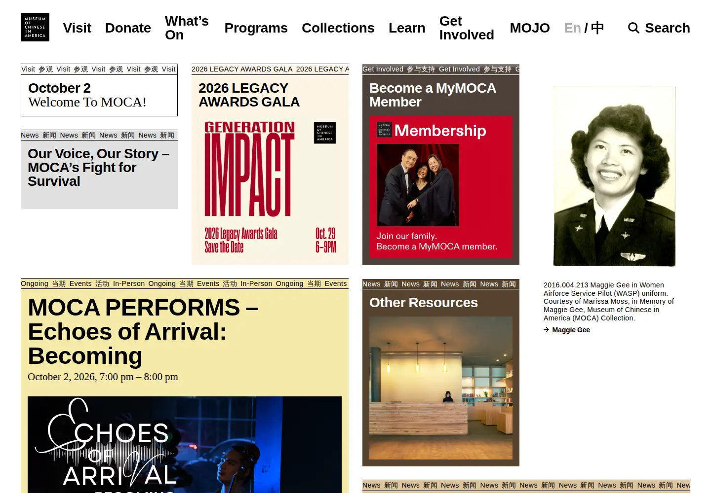 Screenshot of mocanyc.org