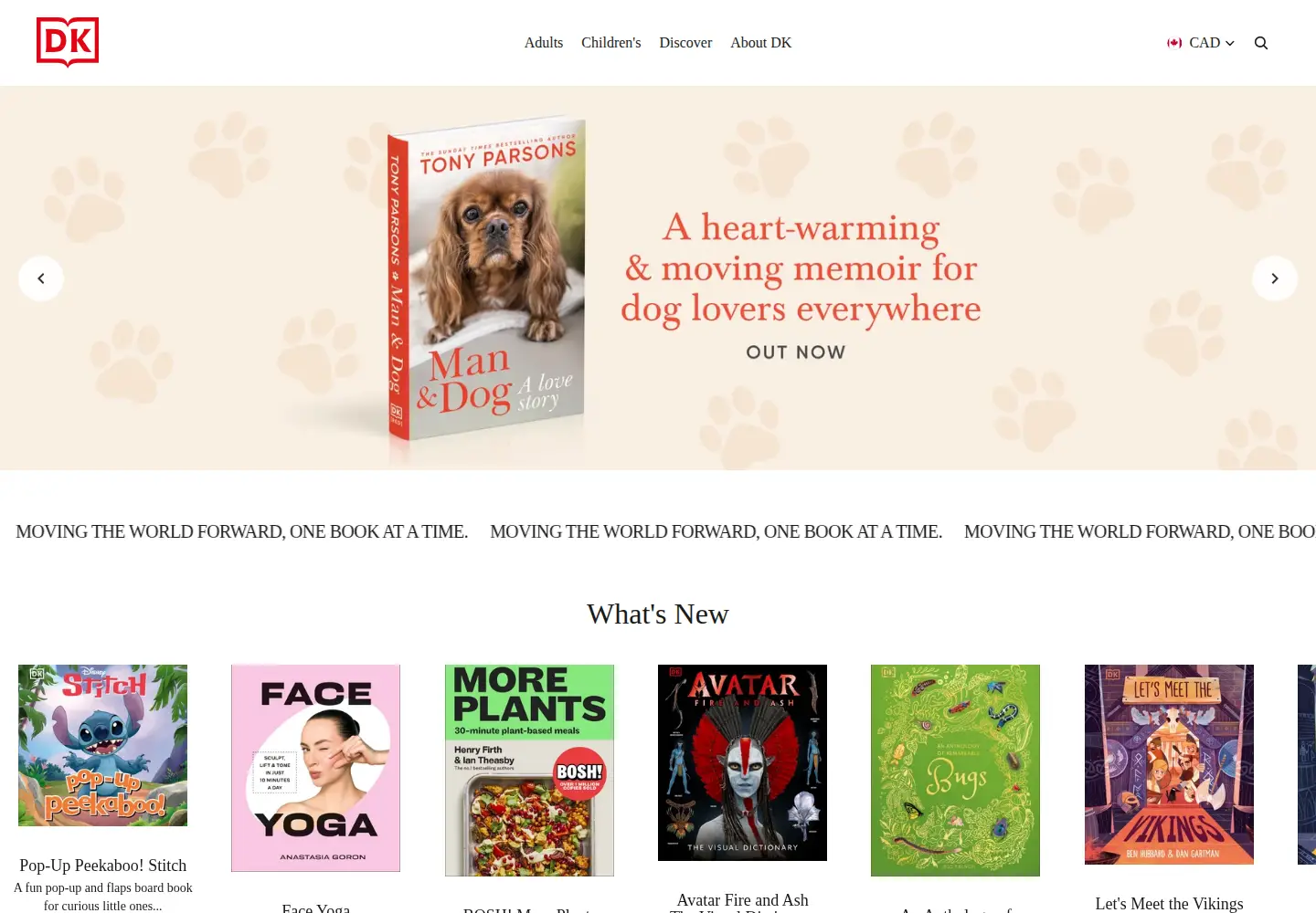 Screenshot of dk.com