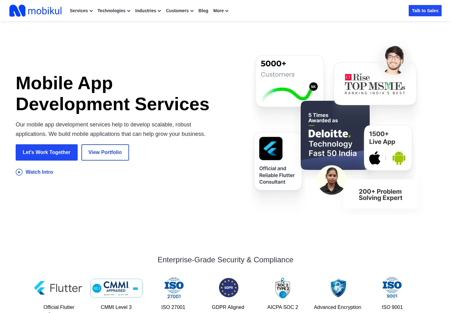 Captured homepage of mobikul.com in the current scan