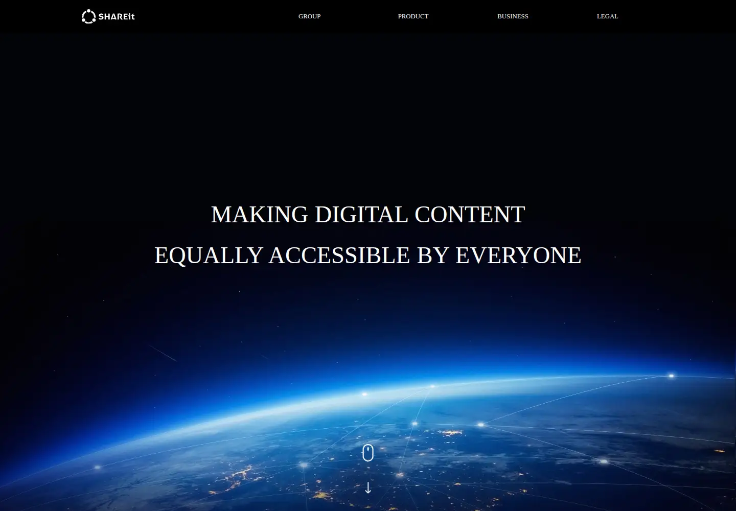 Screenshot of ushareit.com
