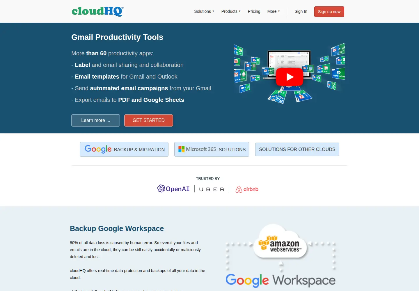 Screenshot of cloudhq.net