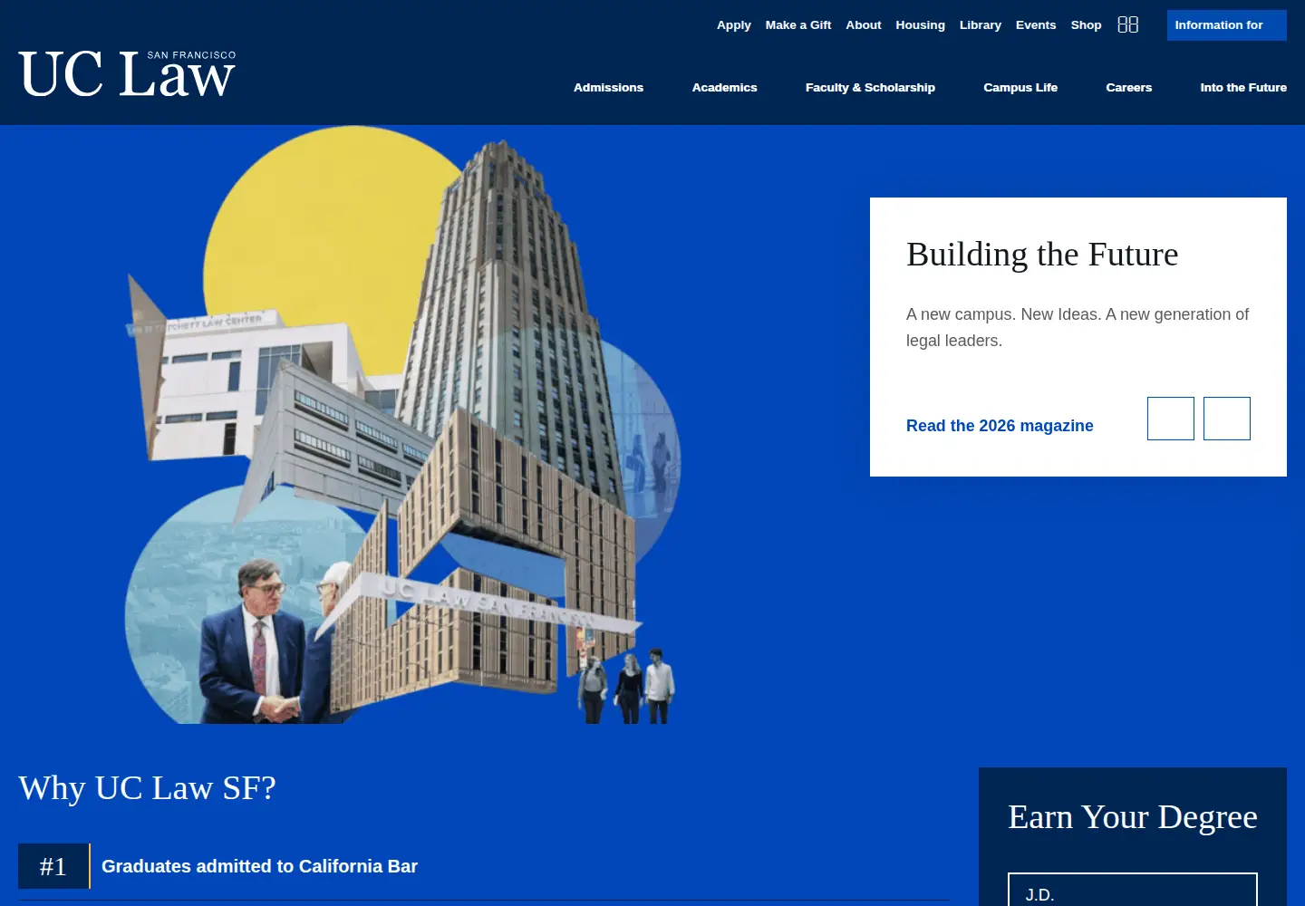 Screenshot of uclawsf.edu