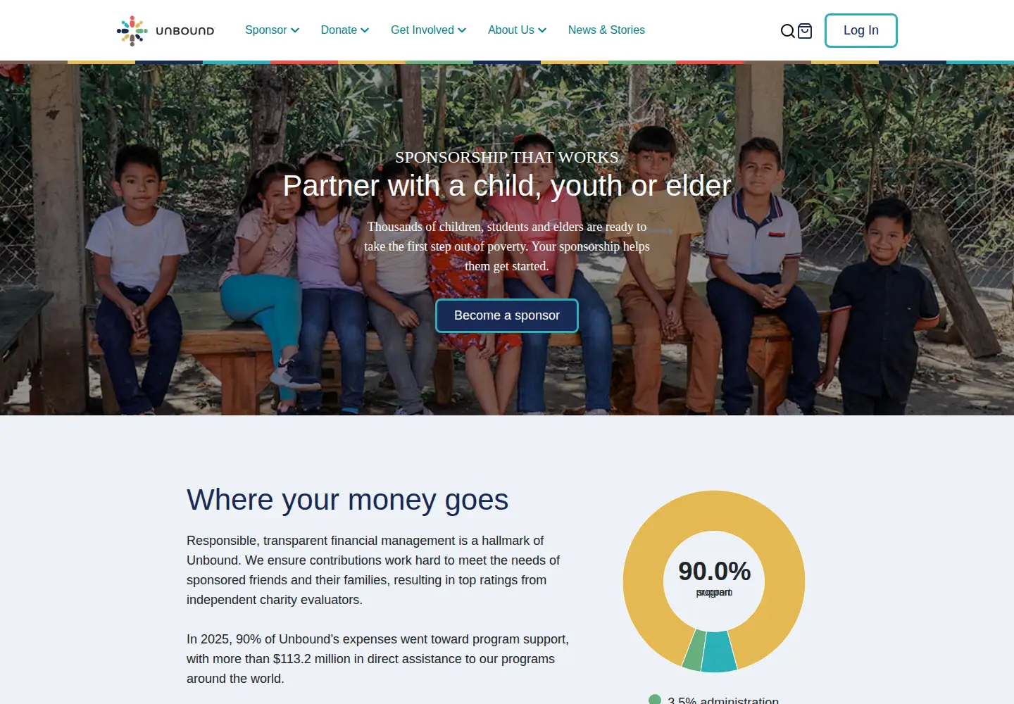 Screenshot of unbound.org