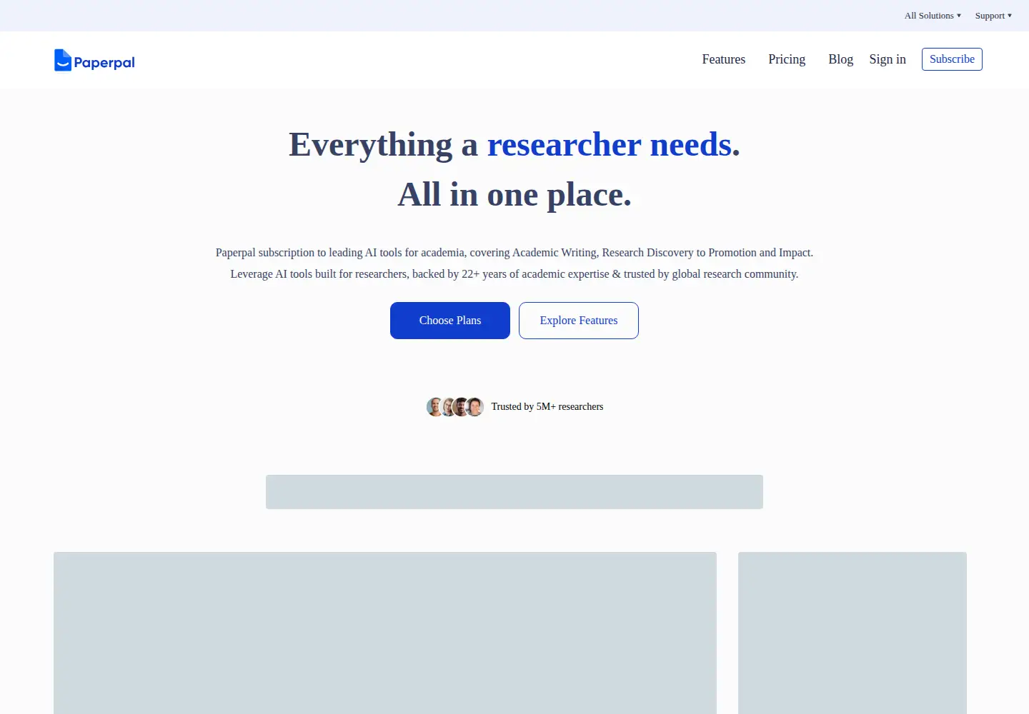 Screenshot of researcher.life