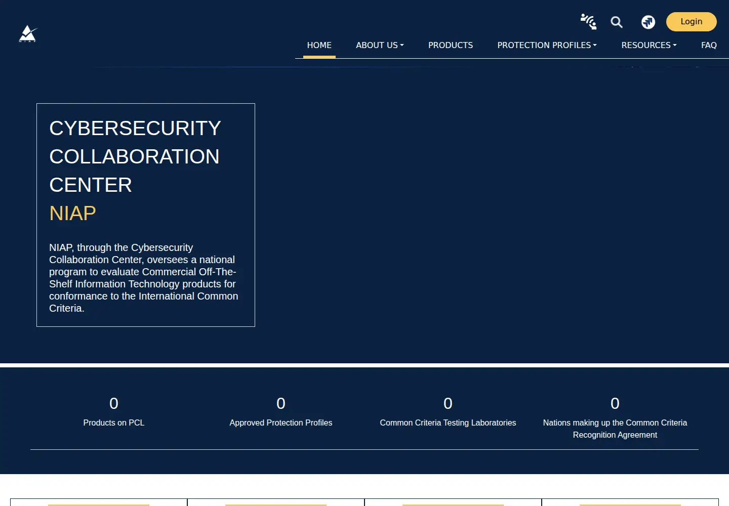 Screenshot of niap-ccevs.org