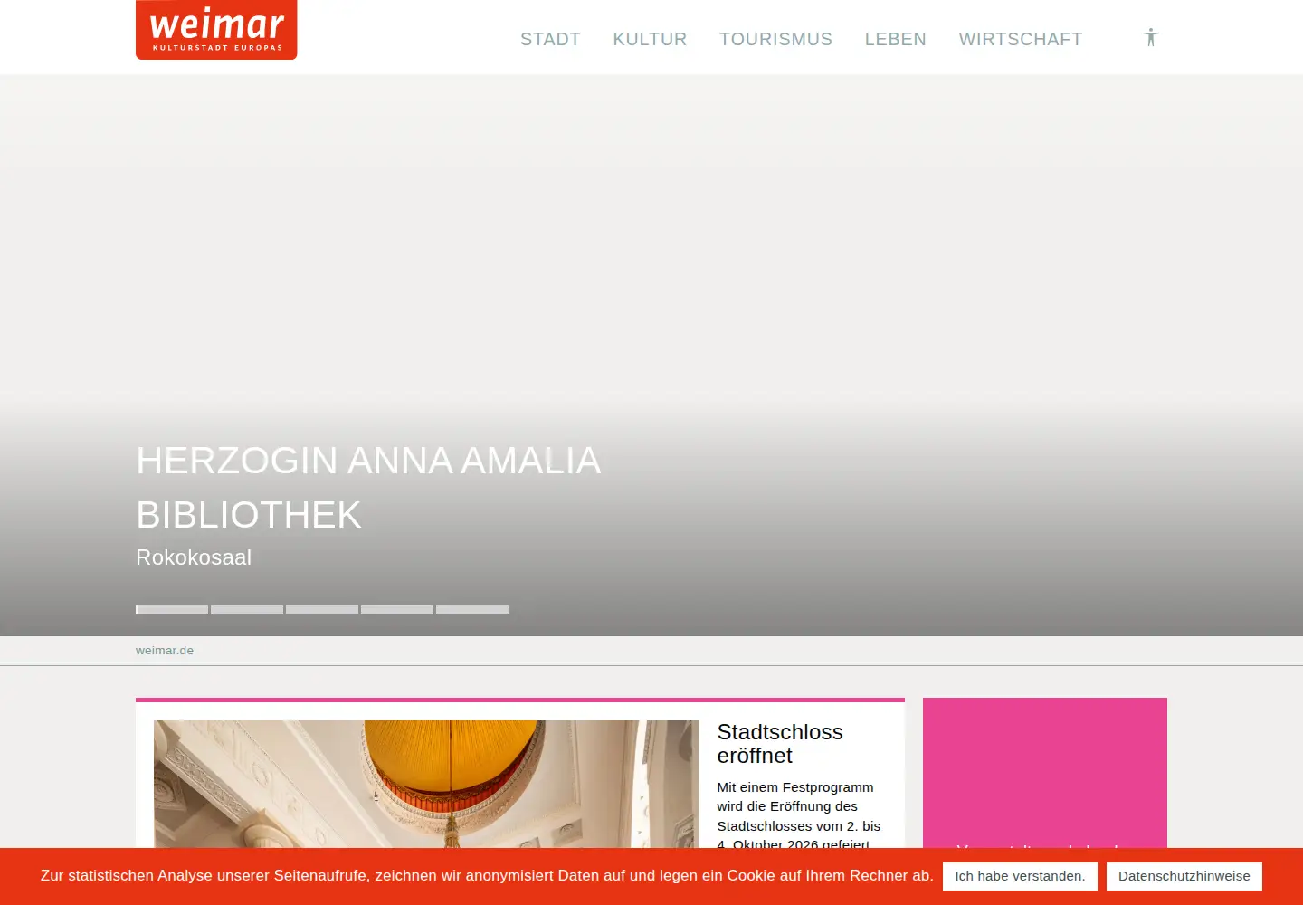 Screenshot of weimar.de