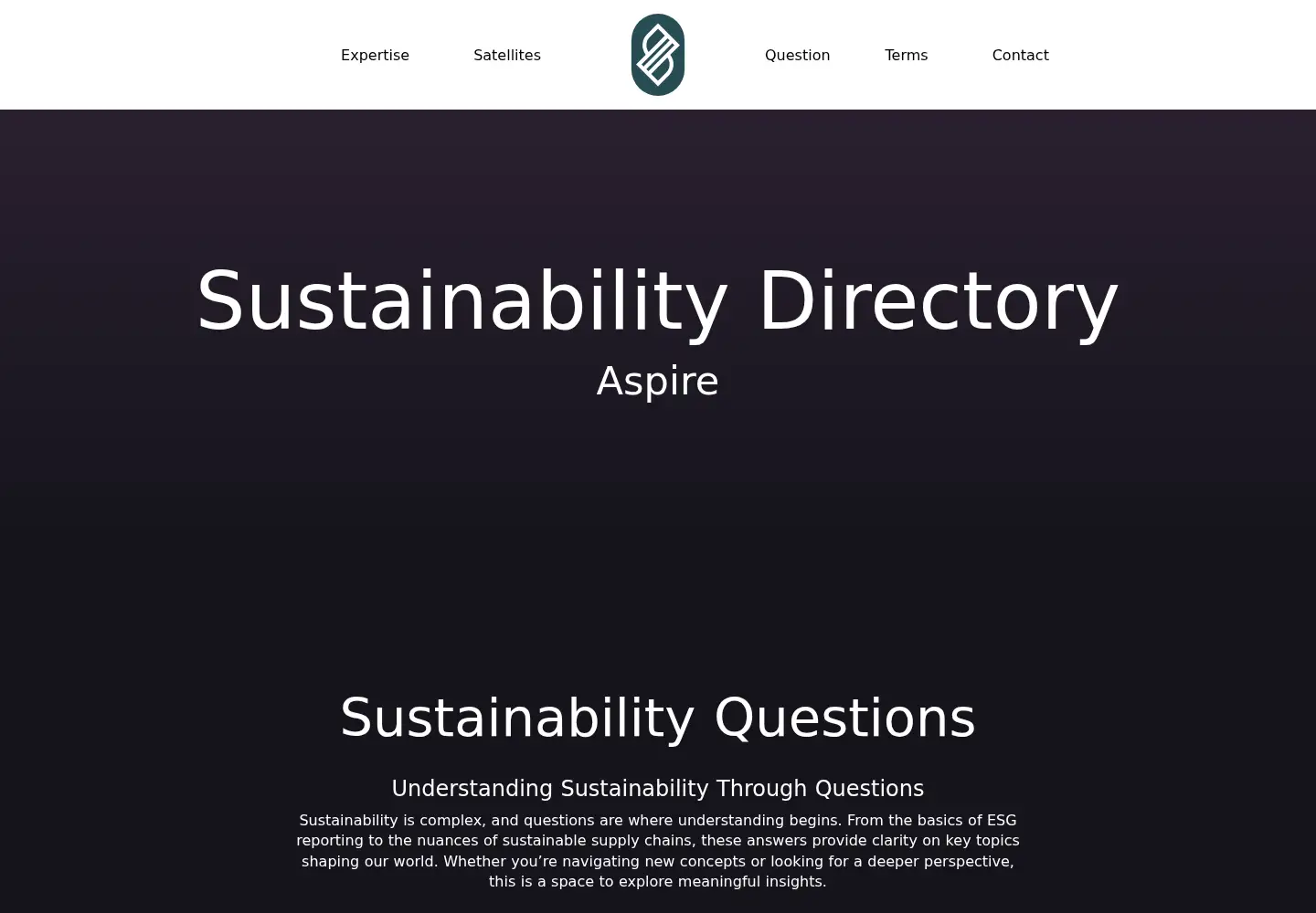 Screenshot of sustainability-directory.com
