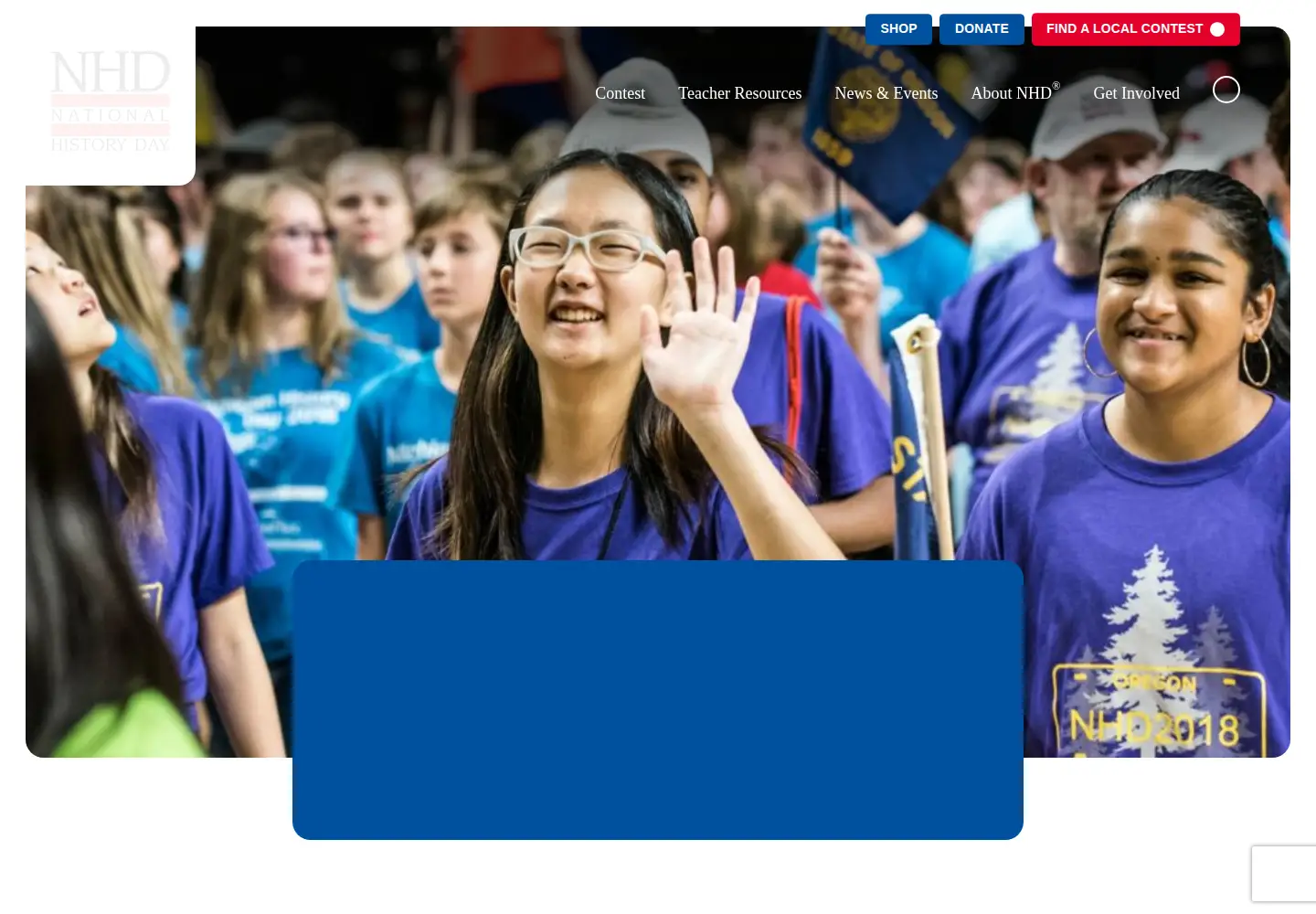 Screenshot of nhd.org