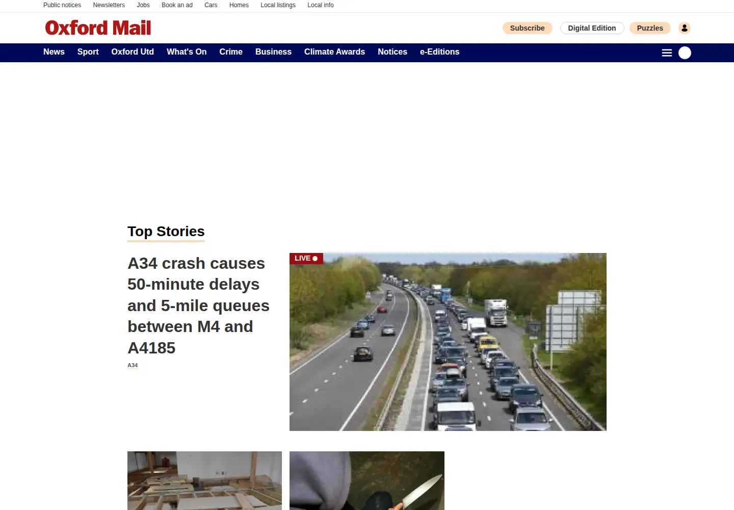 Screenshot of oxfordmail.co.uk