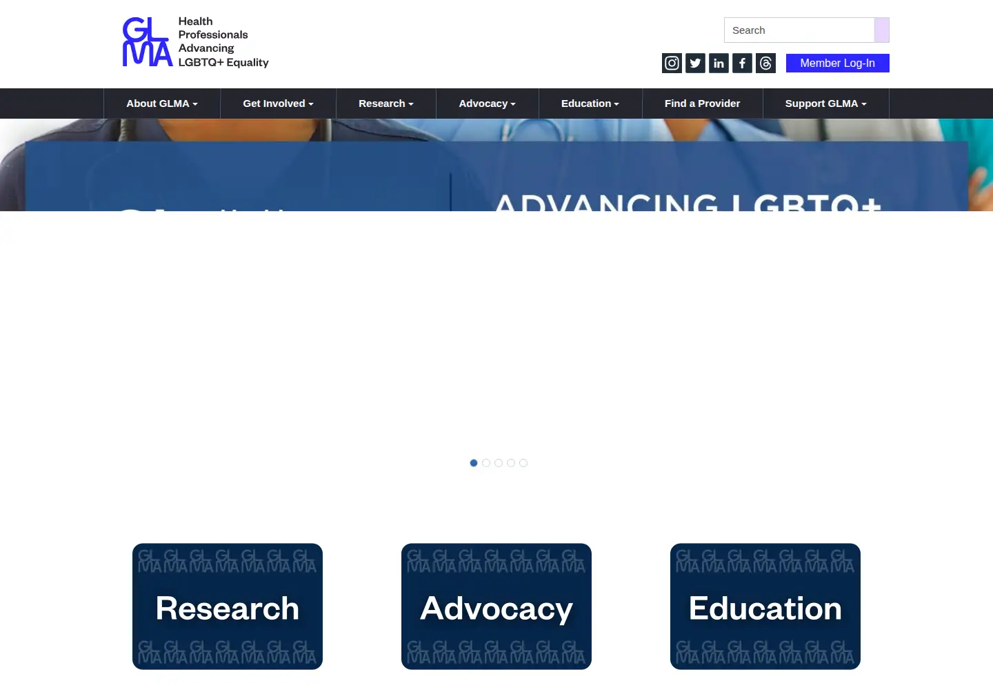 Screenshot of glma.org