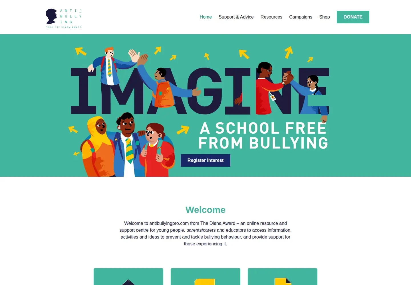 Screenshot of antibullyingpro.com