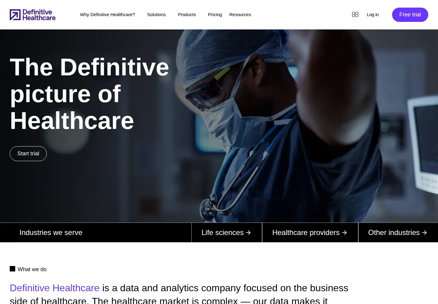 Screenshot of definitivehc.com