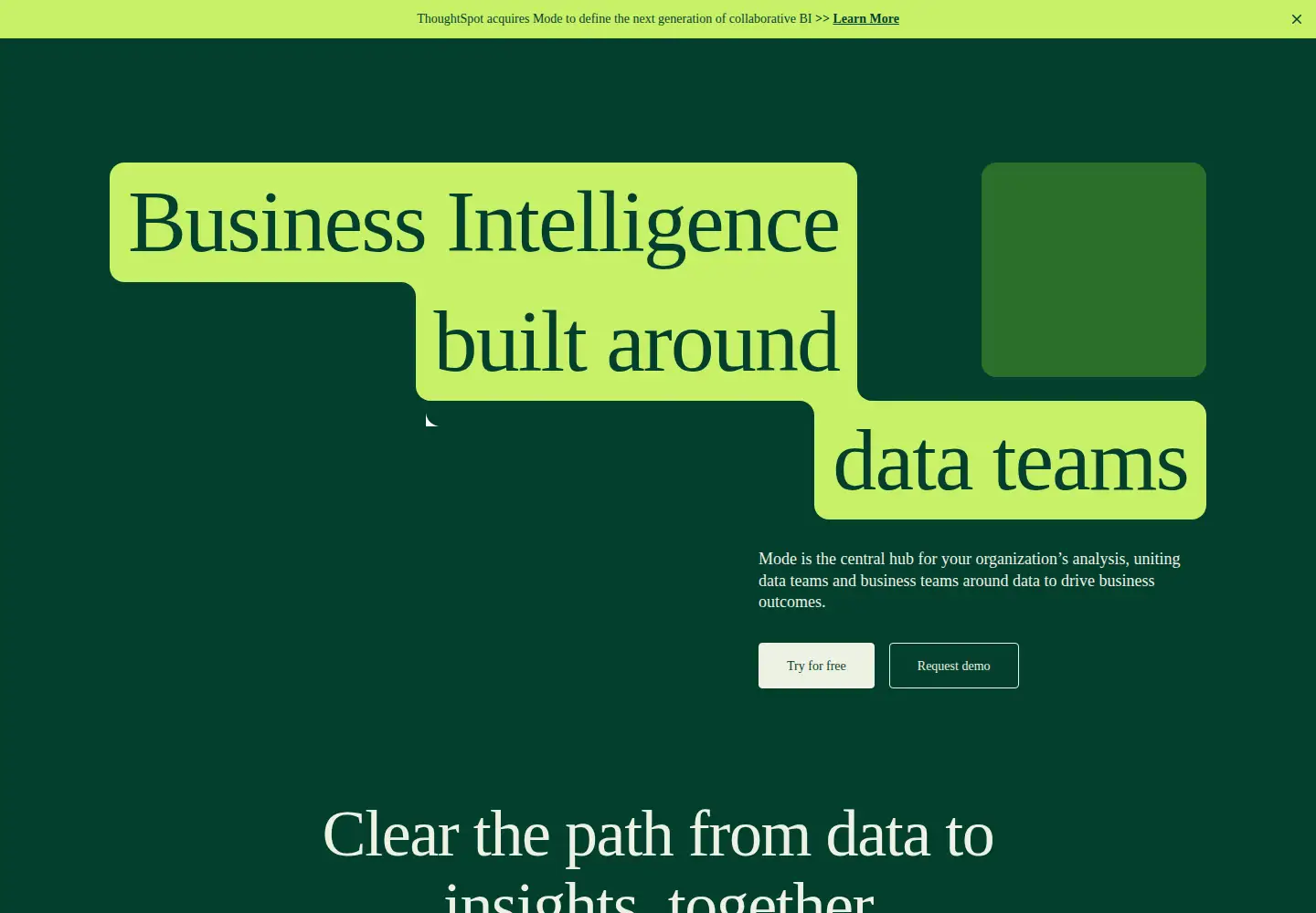 Screenshot of mode.com