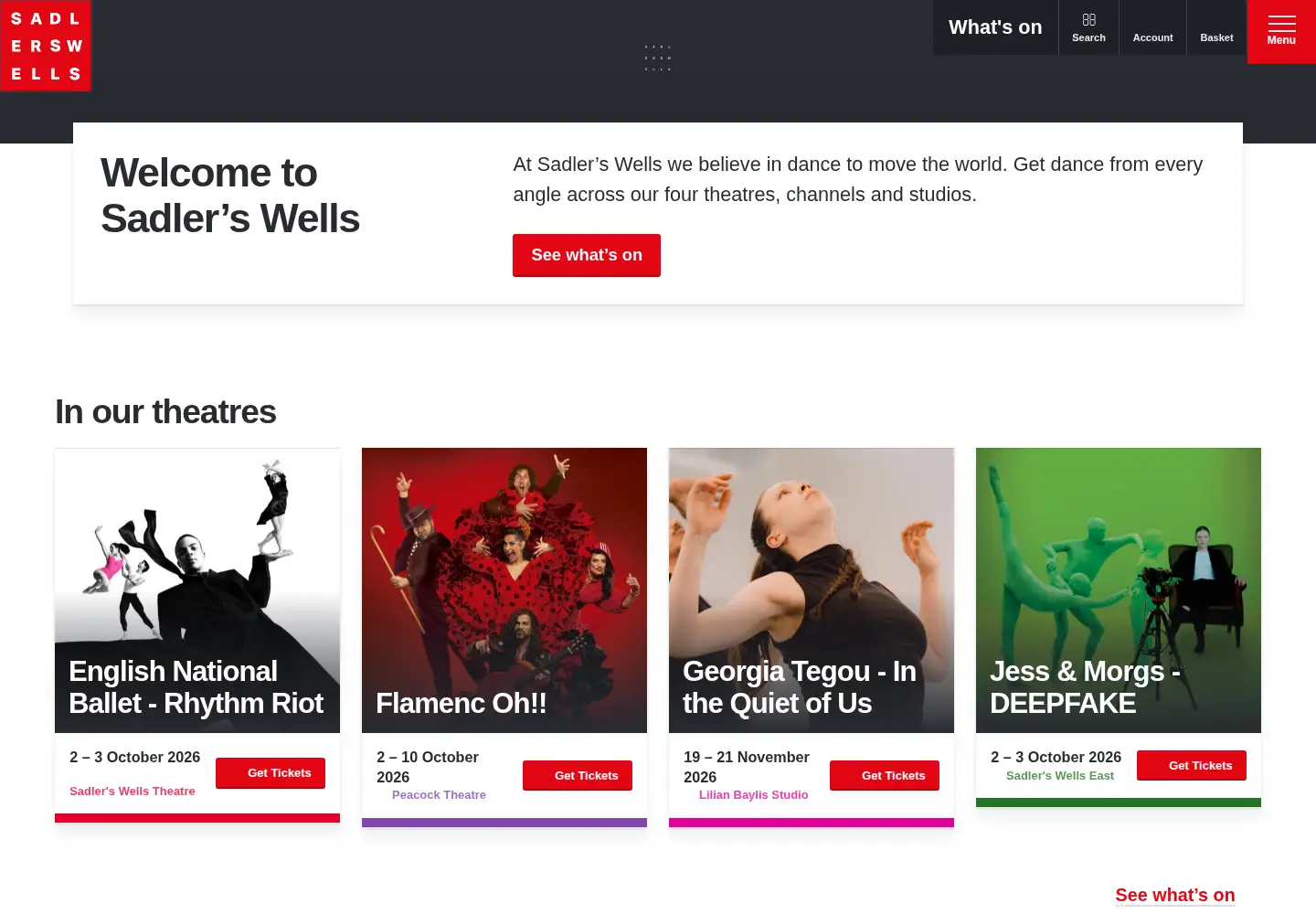 Screenshot of sadlerswells.com