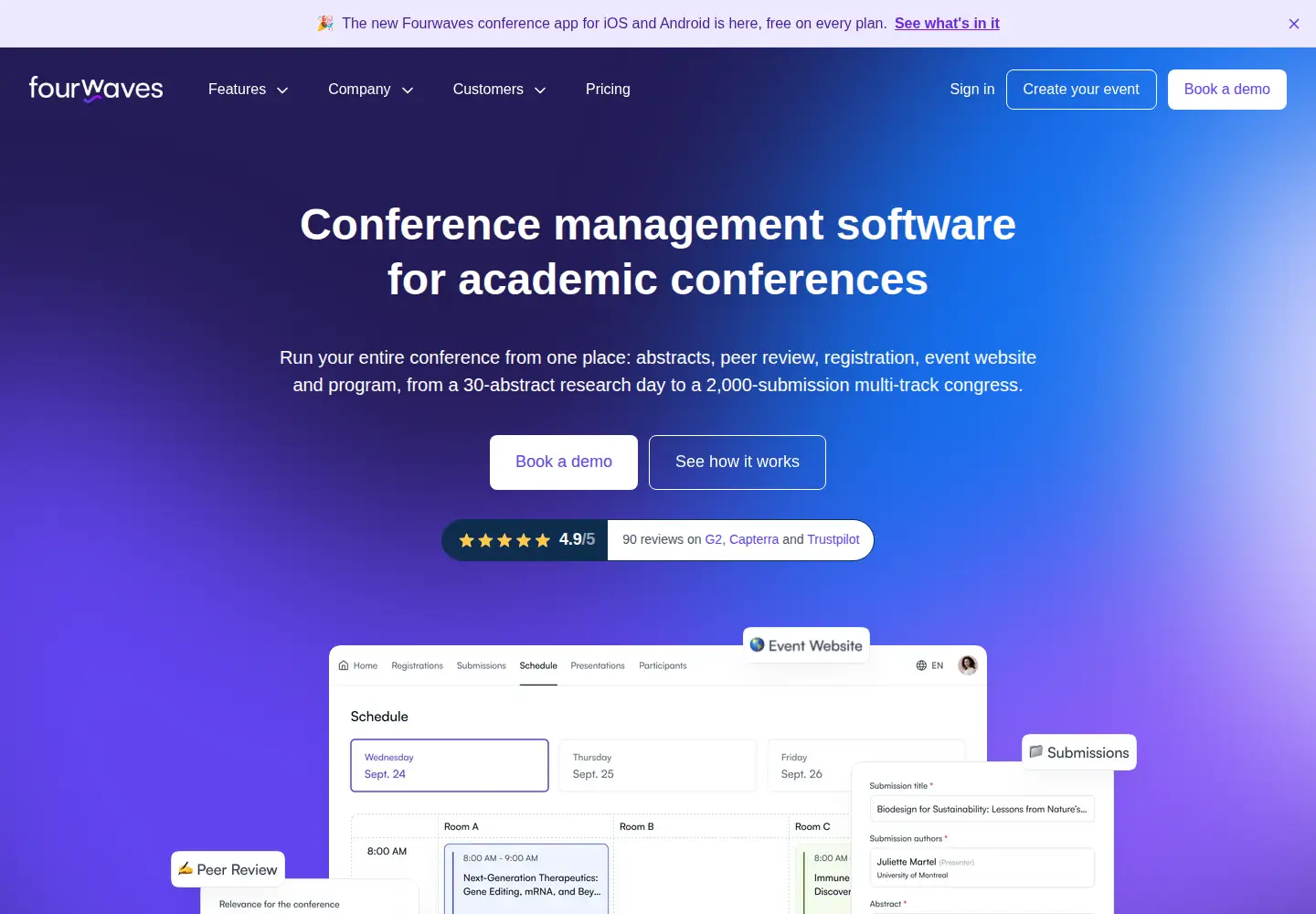 Screenshot of fourwaves.com