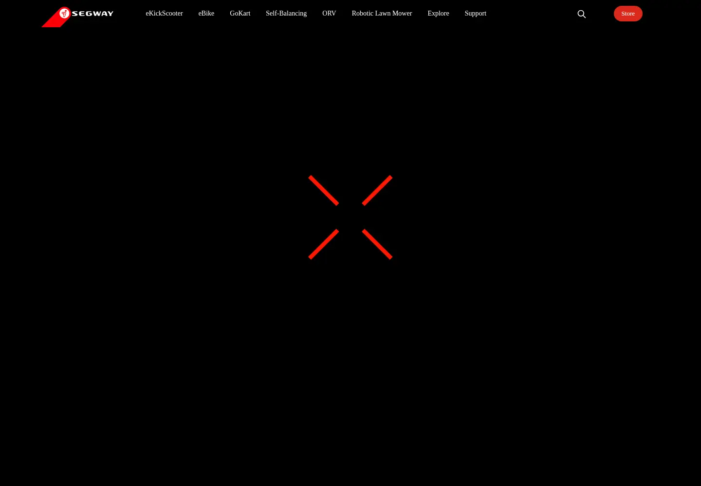 Screenshot of segway.com