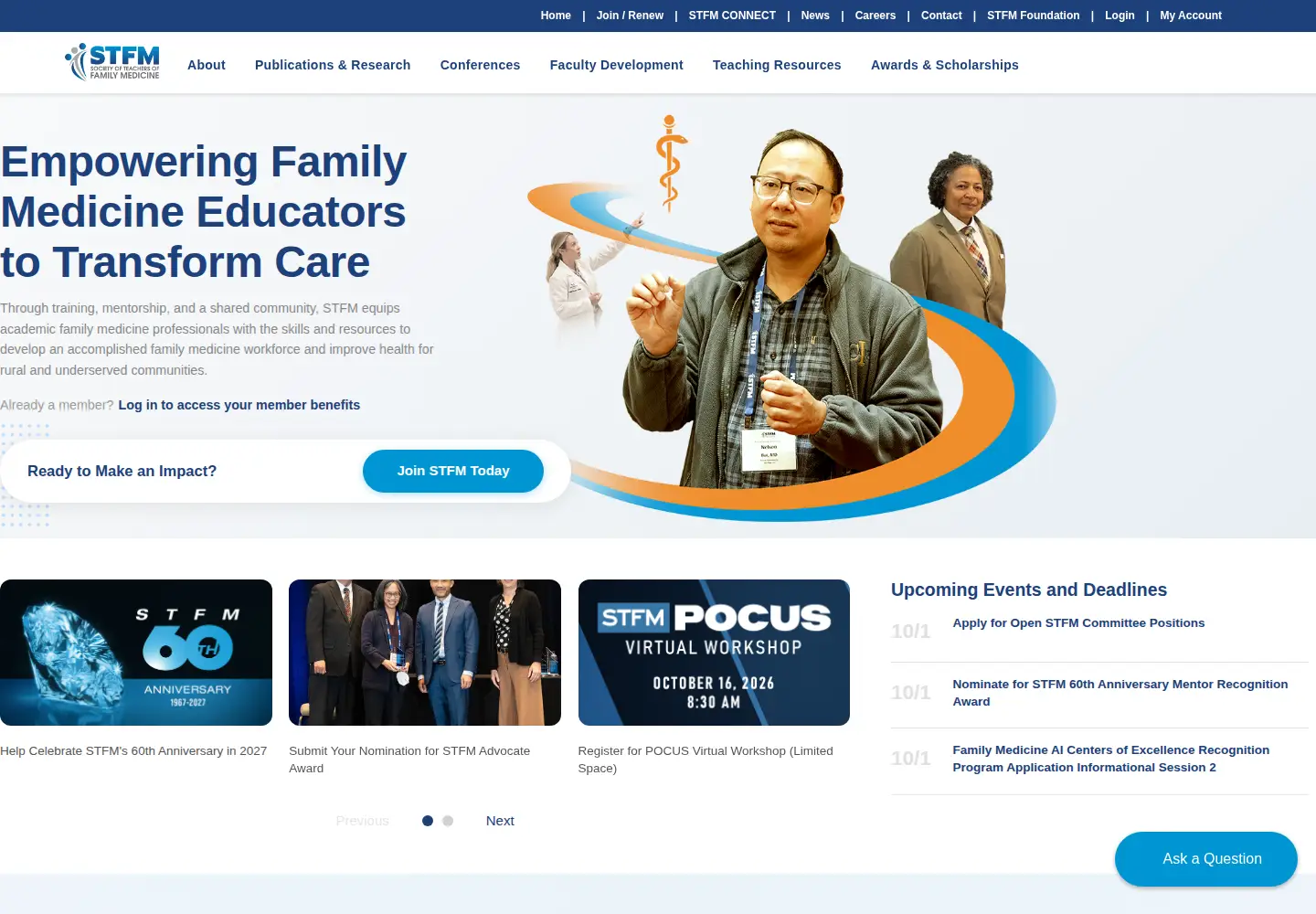 Screenshot of stfm.org
