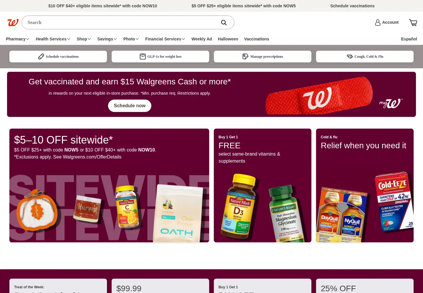 Screenshot of drugstore.com