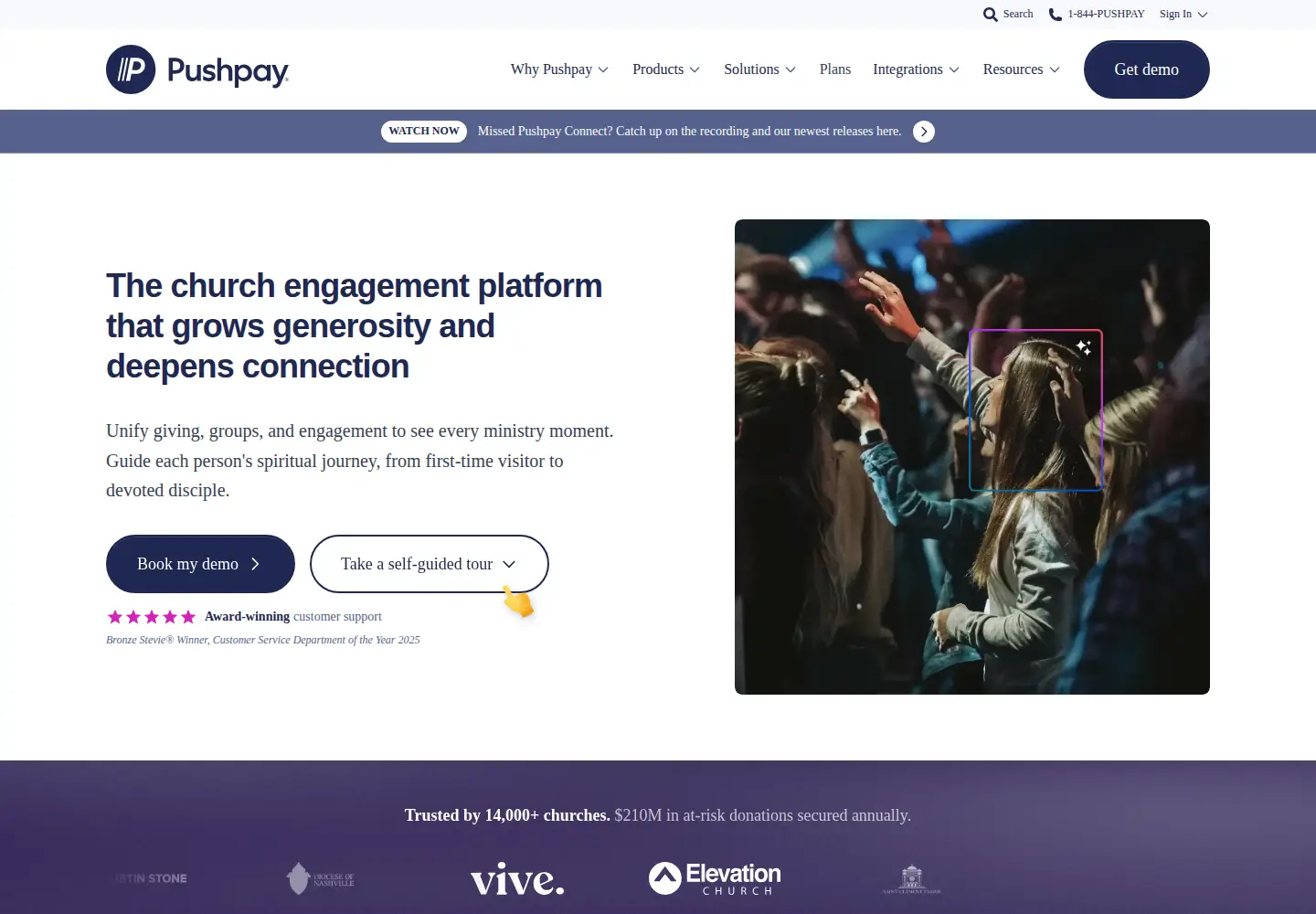 Screenshot of churchcommunitybuilder.com