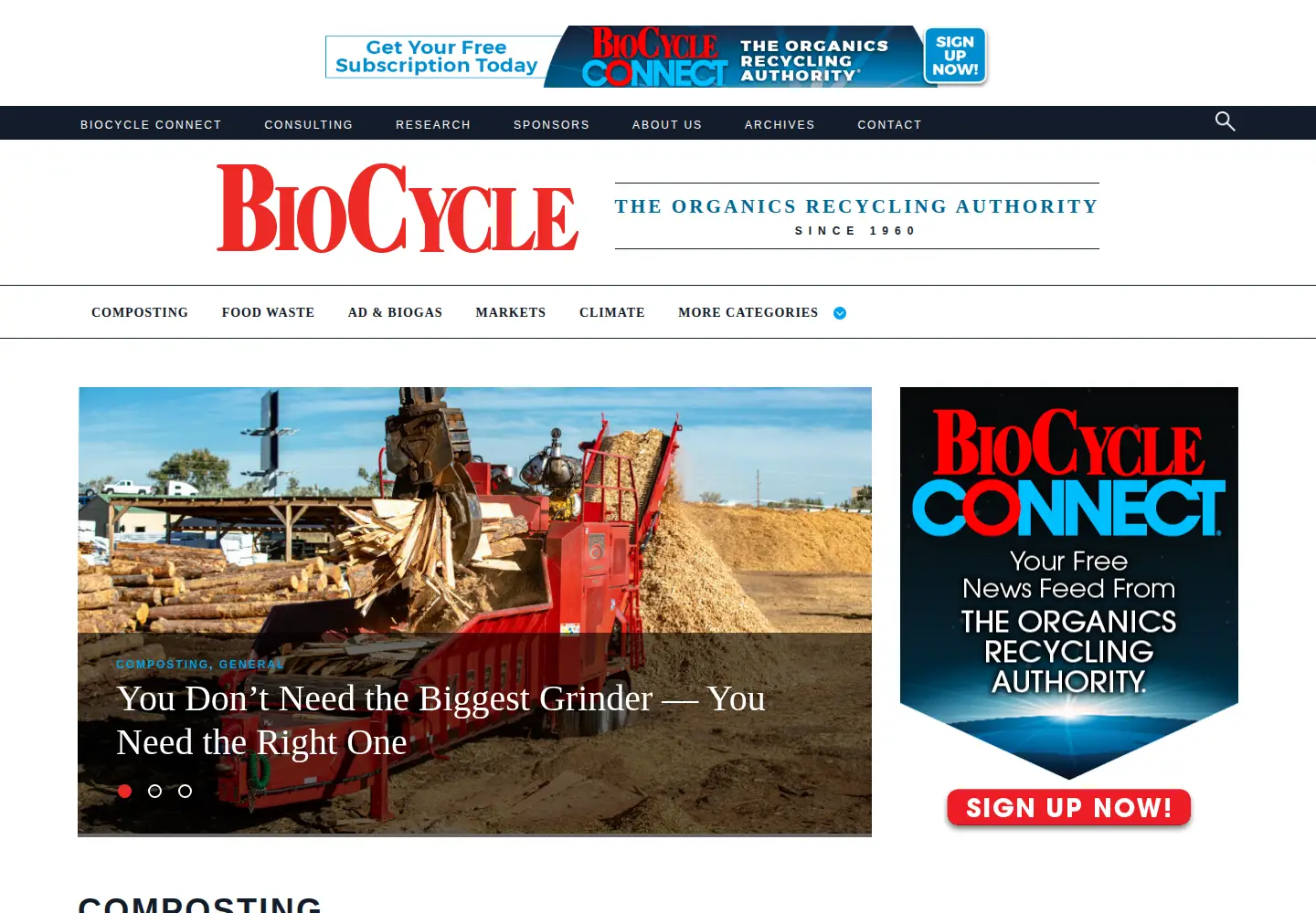 Screenshot of biocycle.net