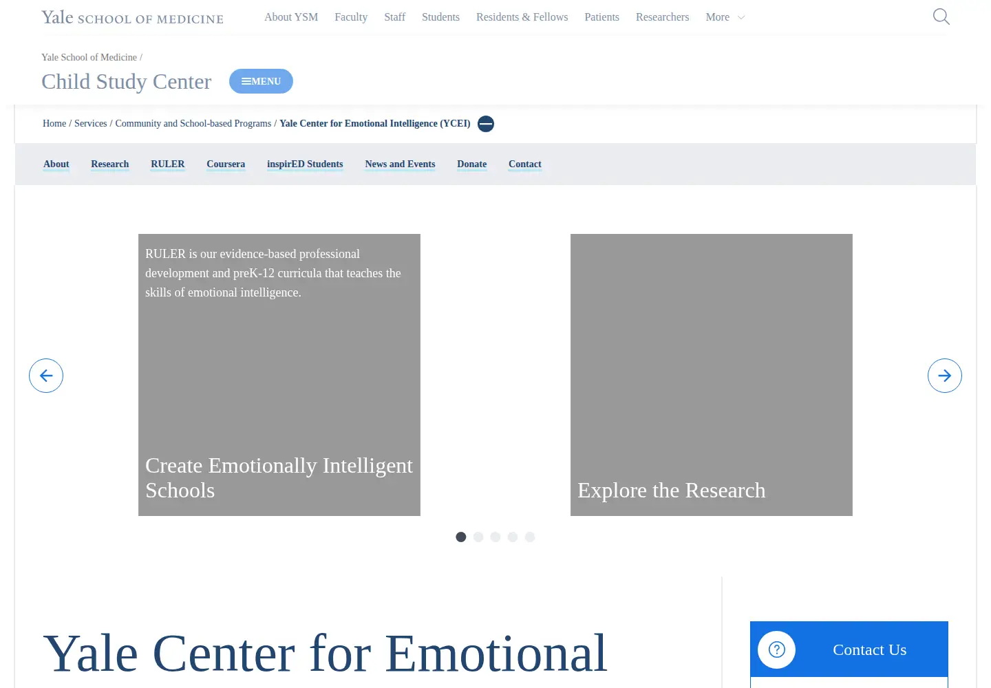 Screenshot of ycei.org