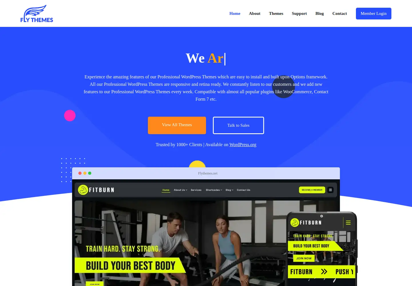 Screenshot of flythemes.net