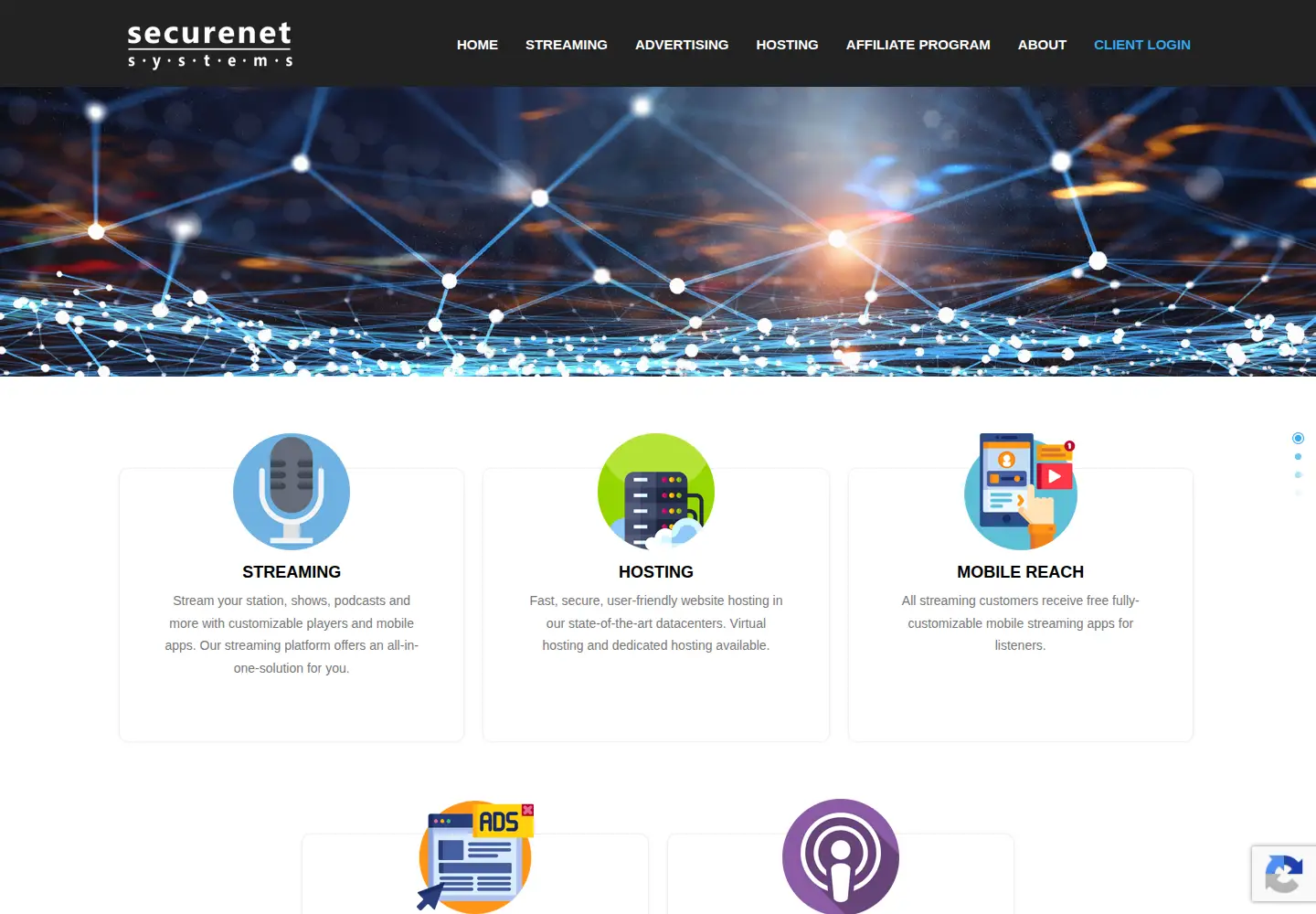 Screenshot of securenetsystems.net