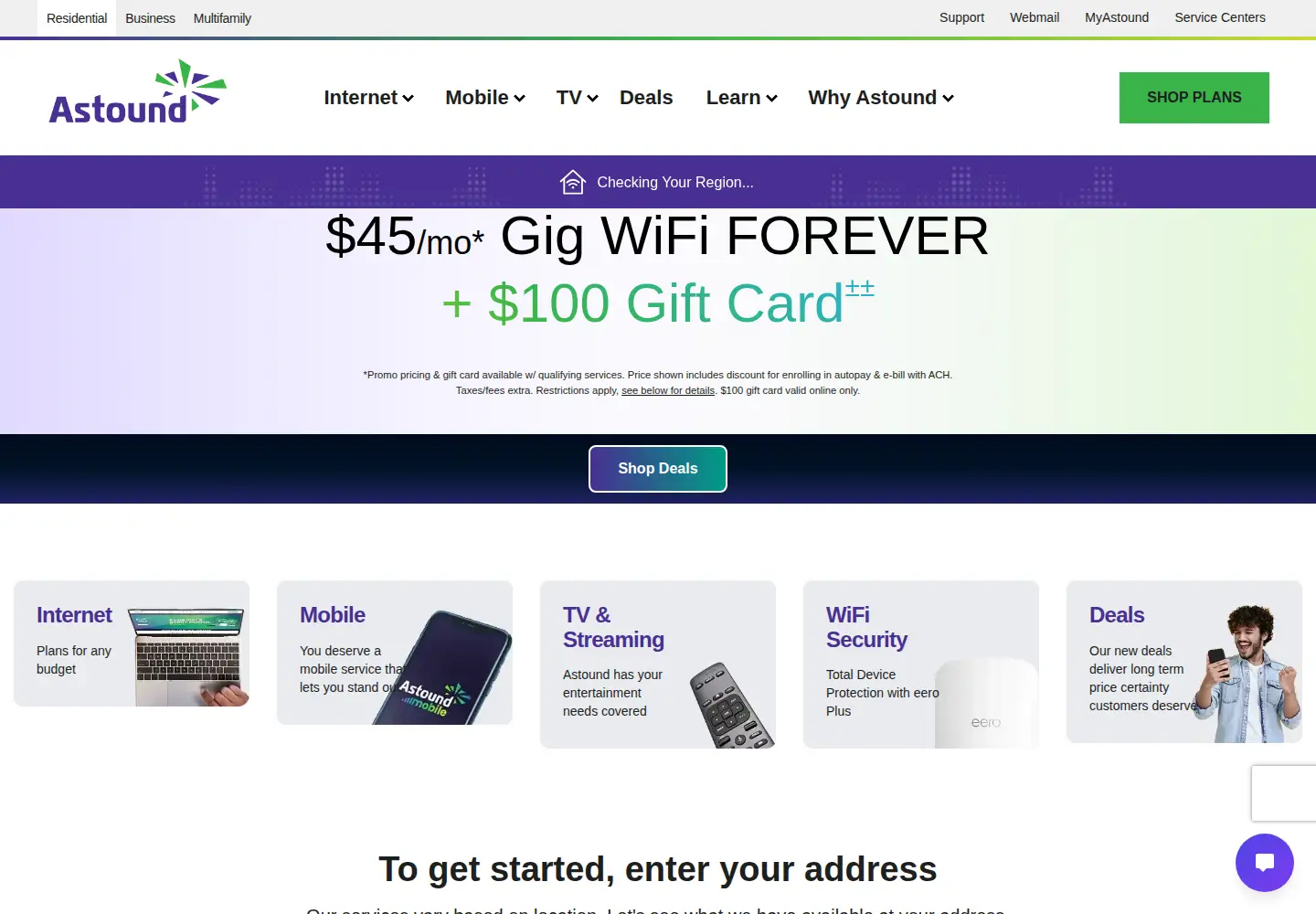Screenshot of rcn.com