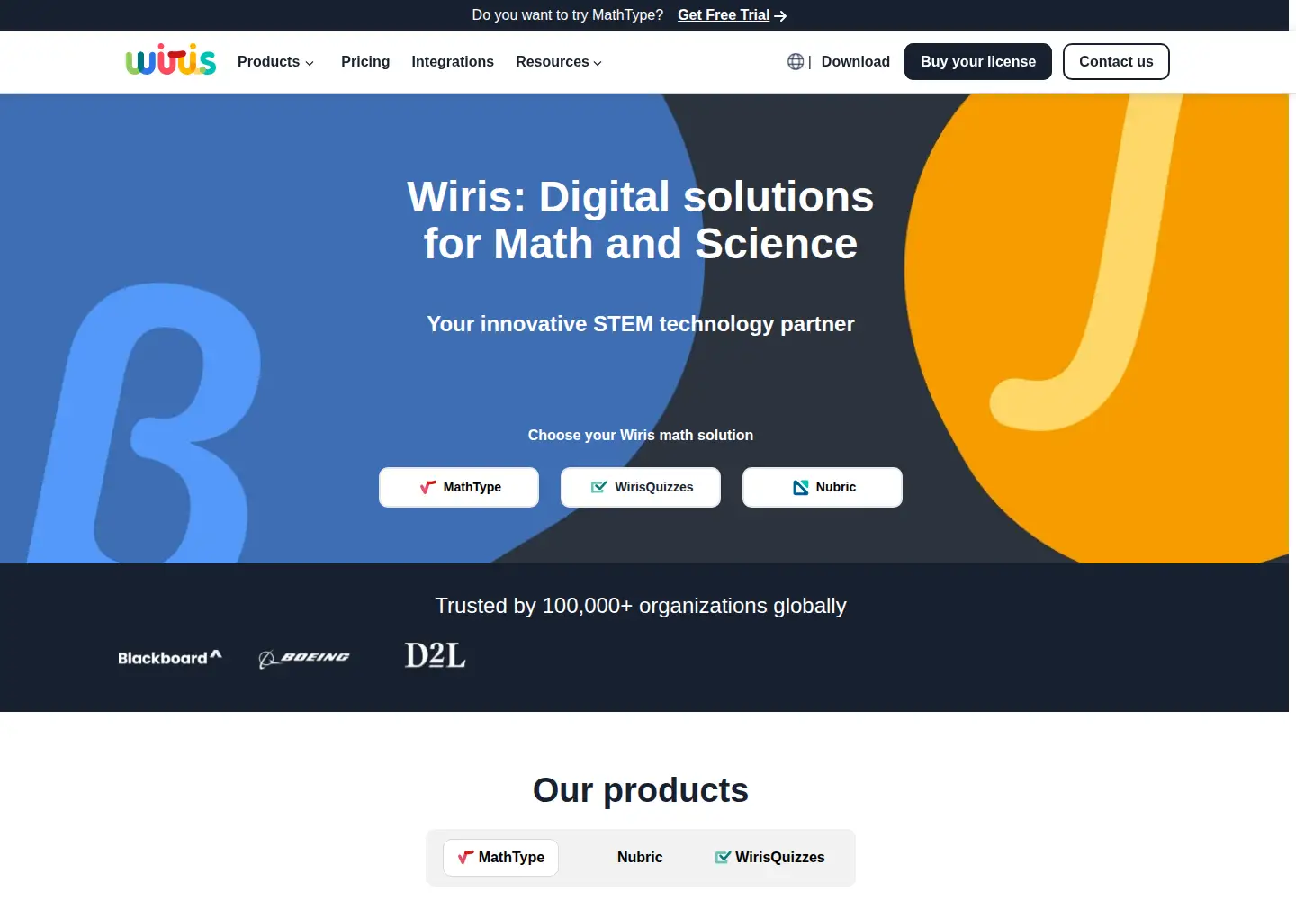 Screenshot of wiris.com