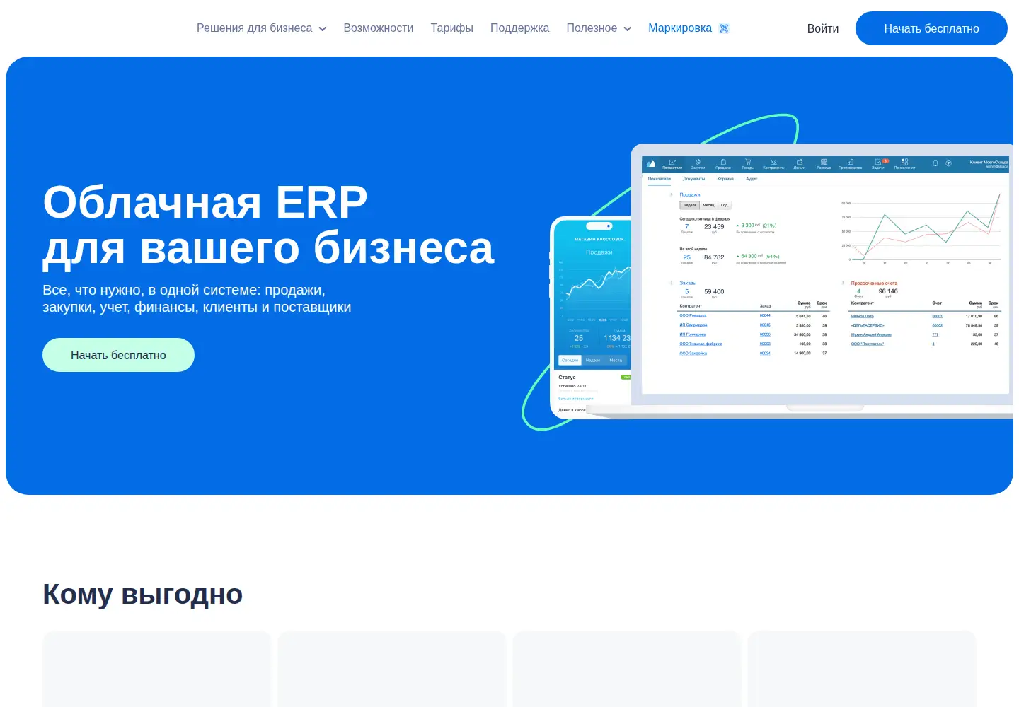 Screenshot of moysklad.ru