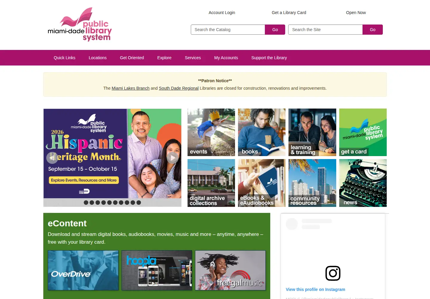 Screenshot of mdpls.org