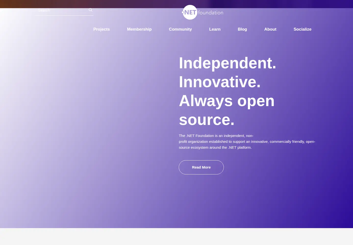 Screenshot of dotnetfoundation.org