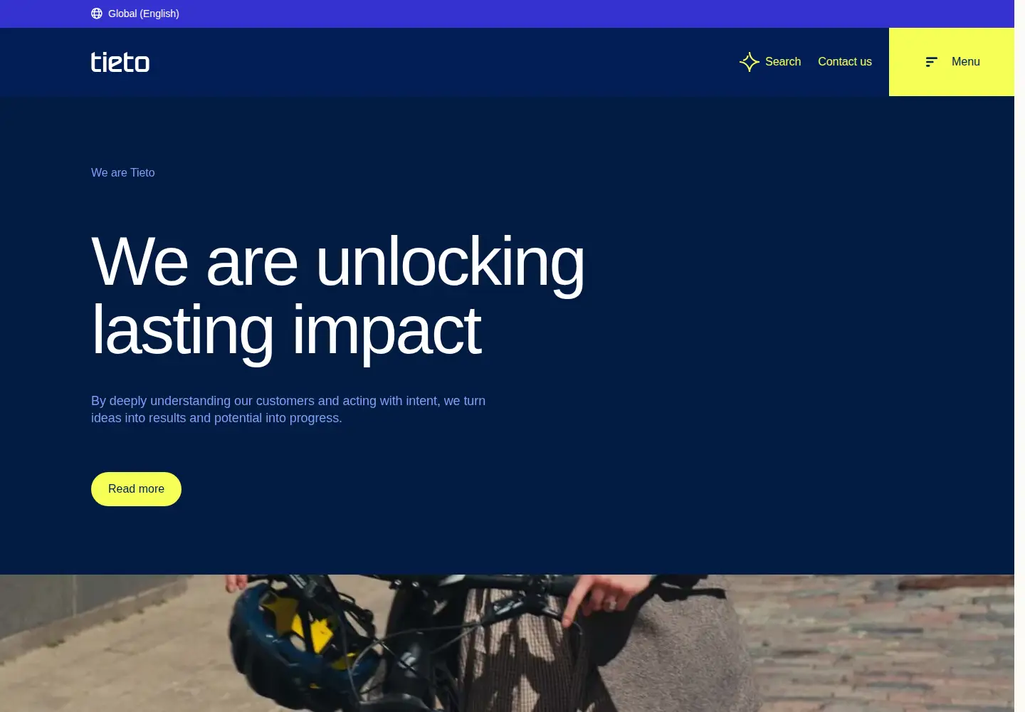 Screenshot of tieto.com