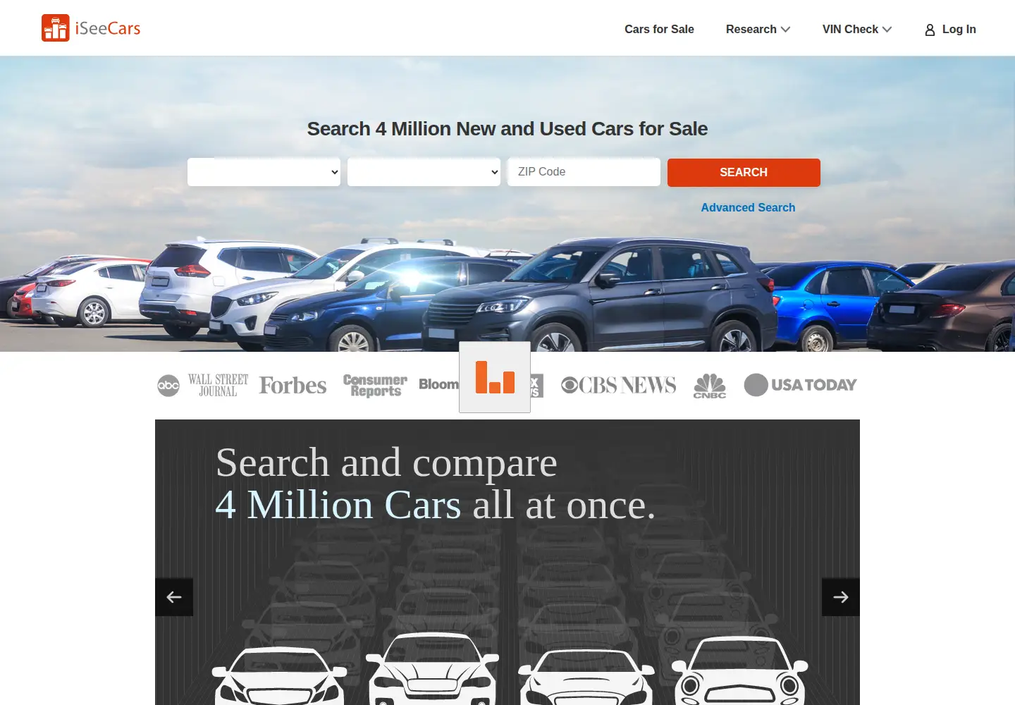 Screenshot of iseecars.com