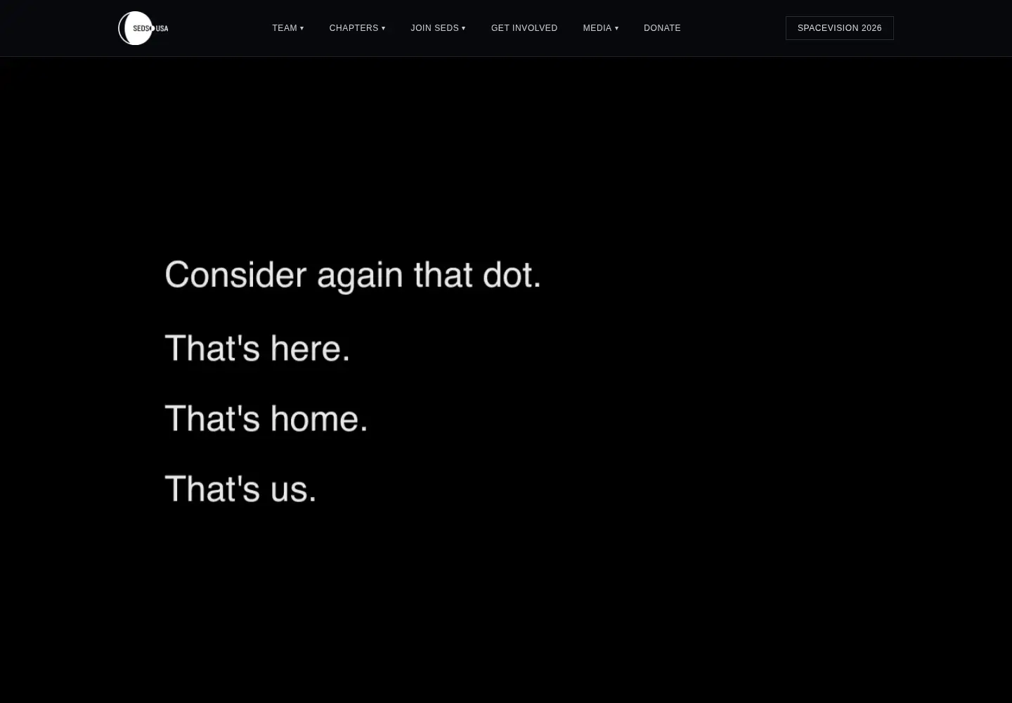 Screenshot of seds.org