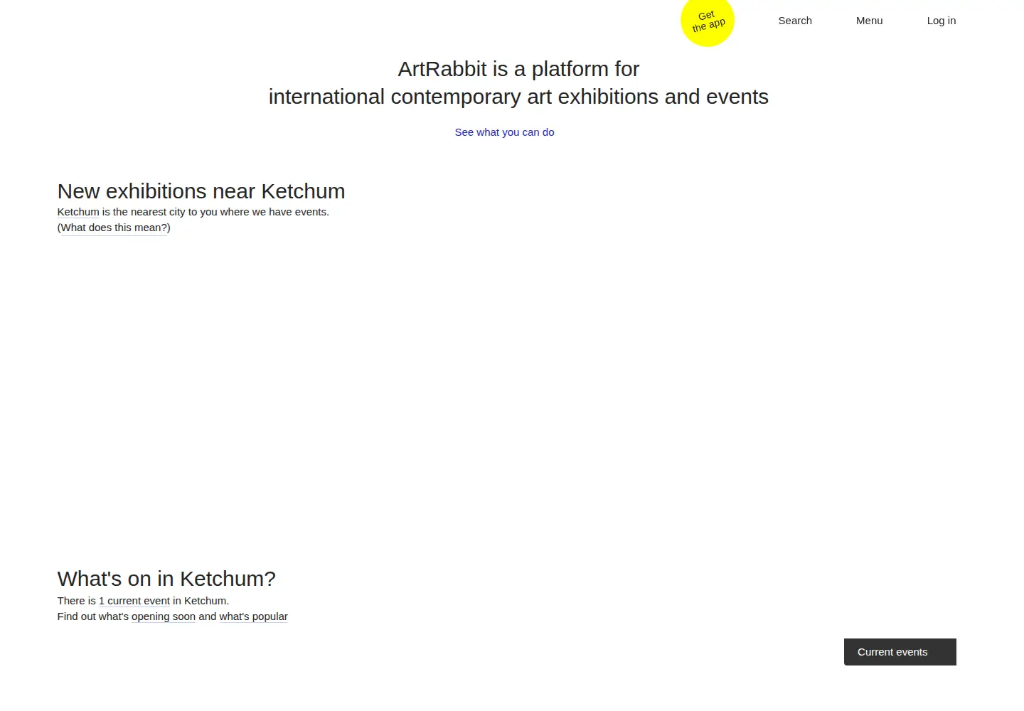 Screenshot of artrabbit.com
