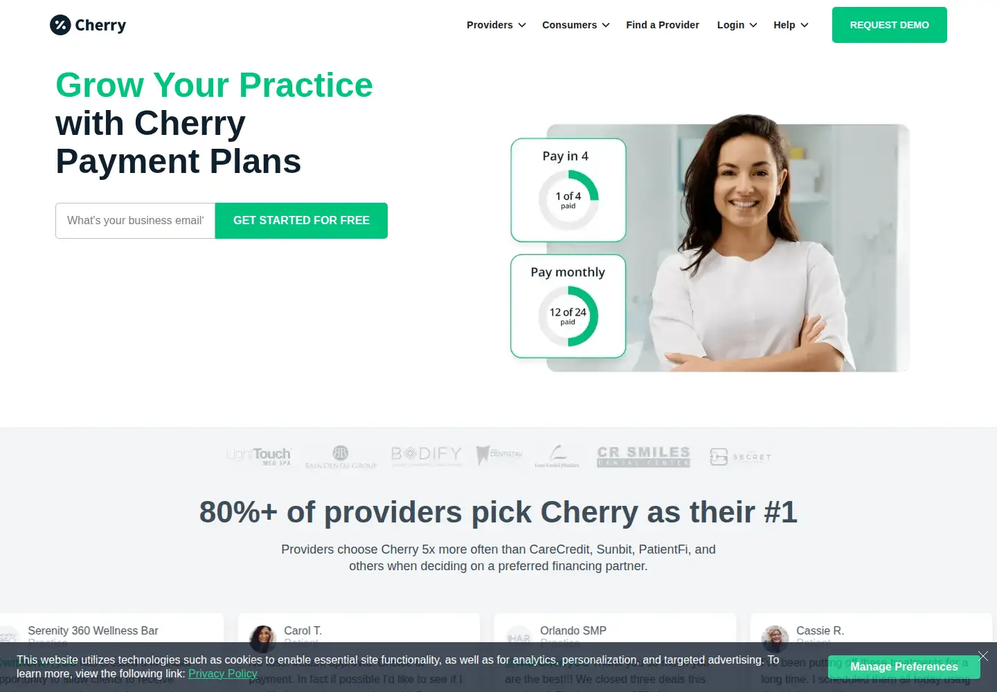 Screenshot of withcherry.com