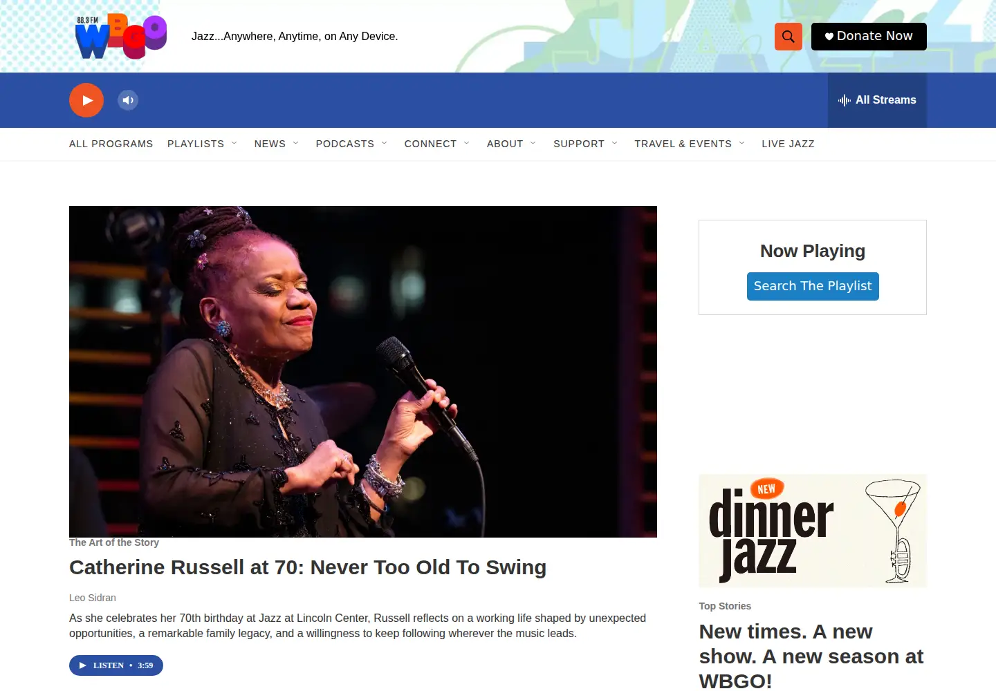 Screenshot of wbgo.org