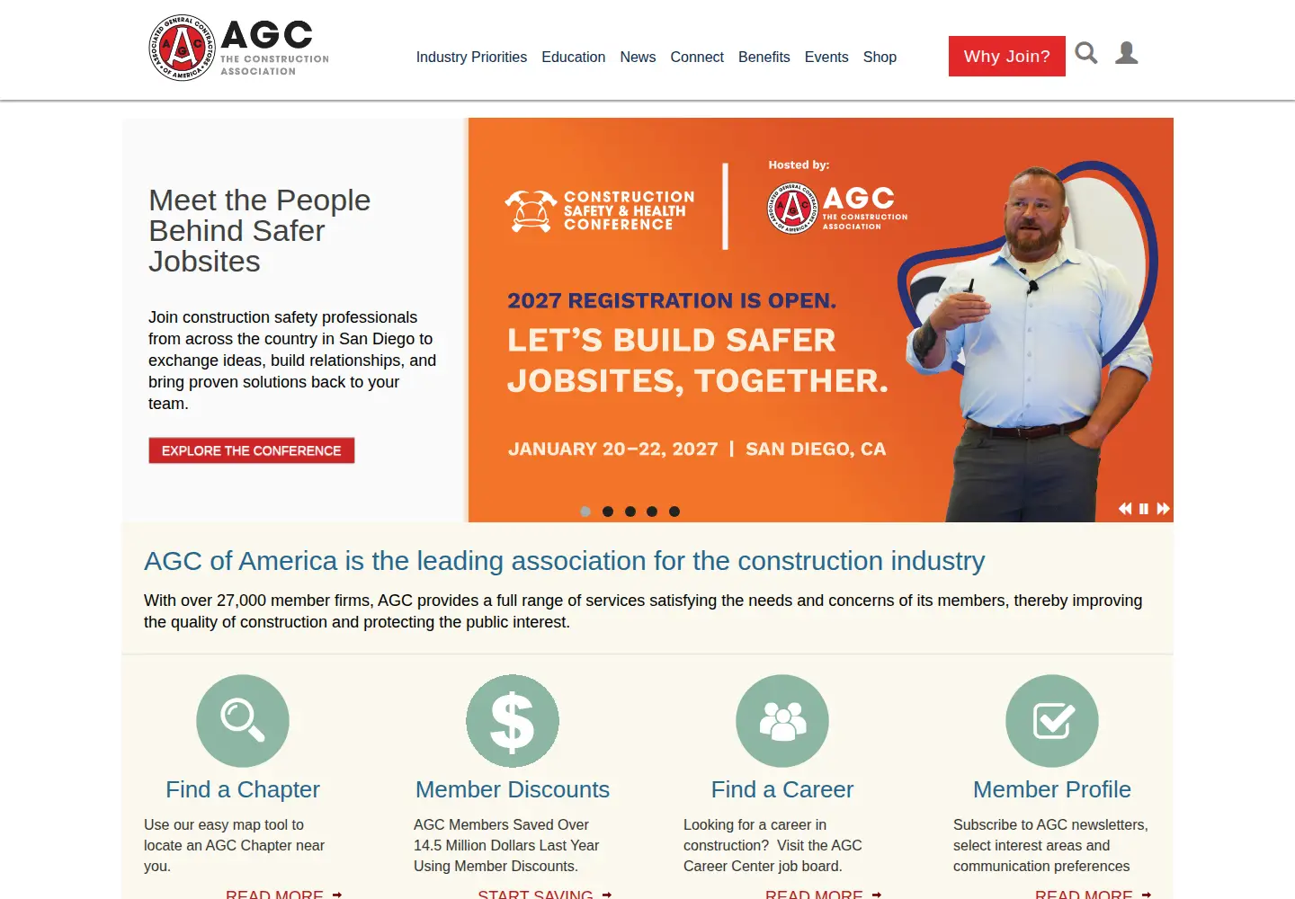 Screenshot of agc.org