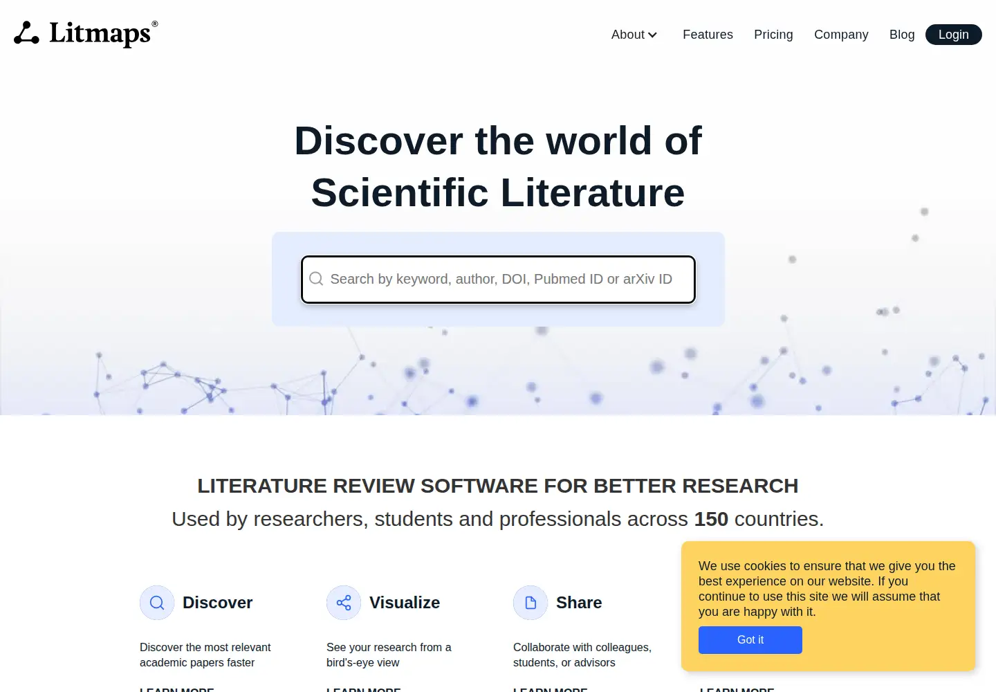 Screenshot of litmaps.com