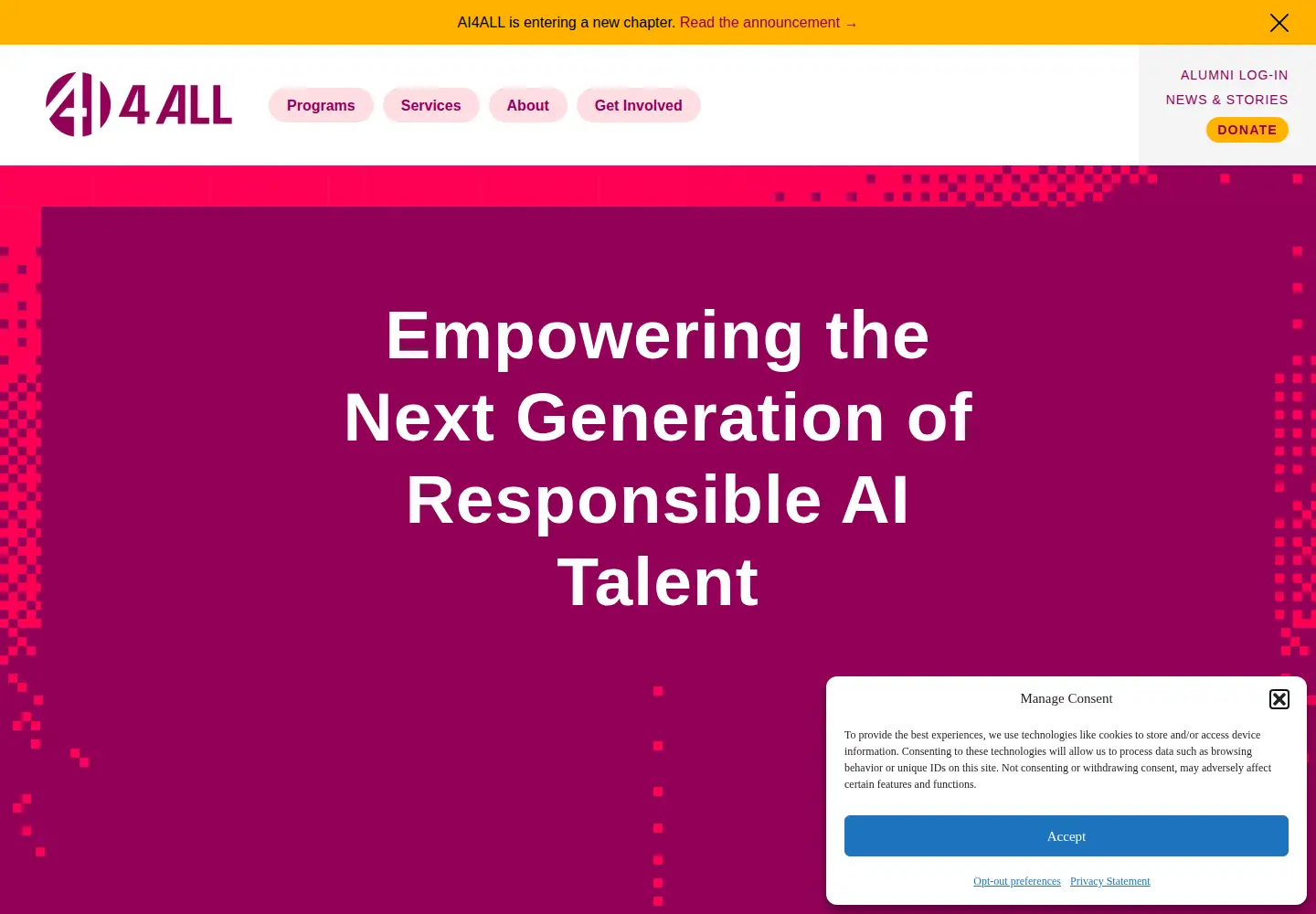 Screenshot of ai-4-all.org