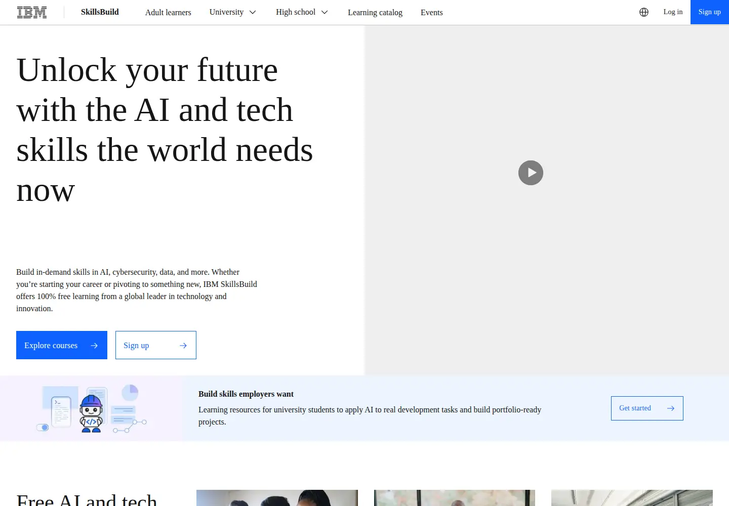 Screenshot of skillsbuild.org