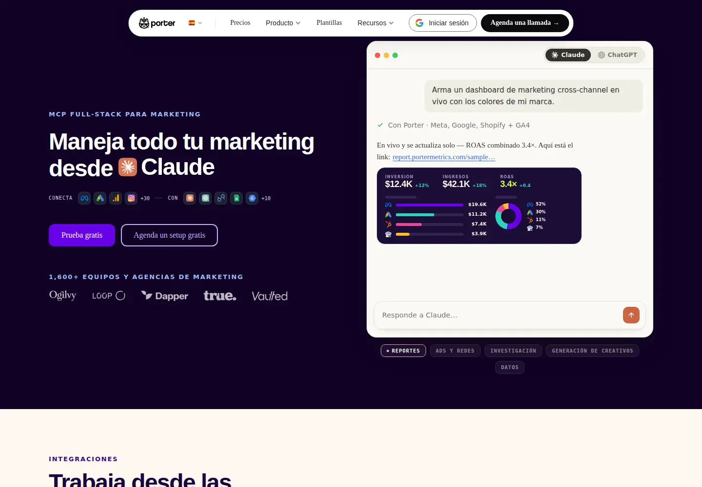 Screenshot of portermetrics.com