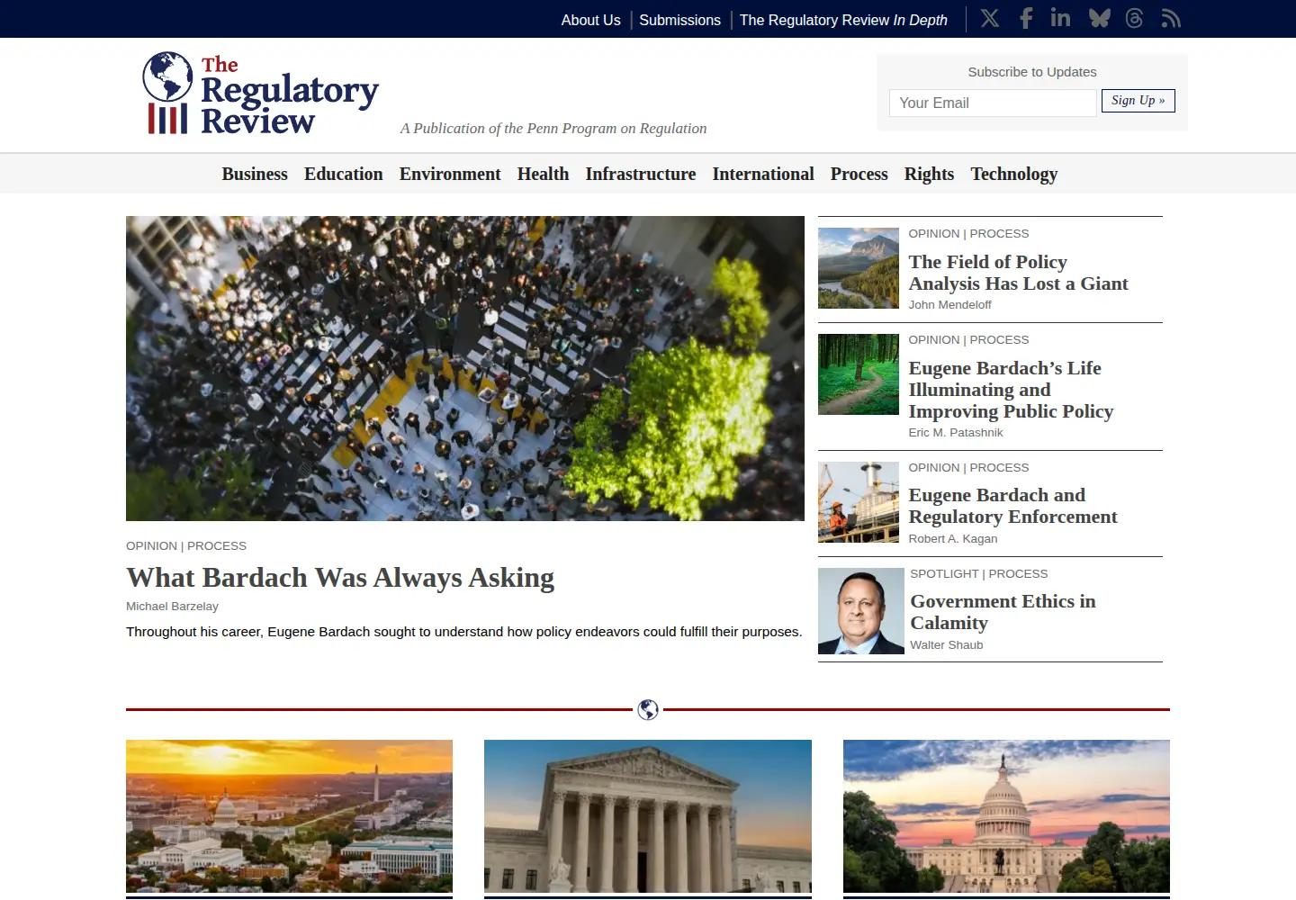 Screenshot of theregreview.org
