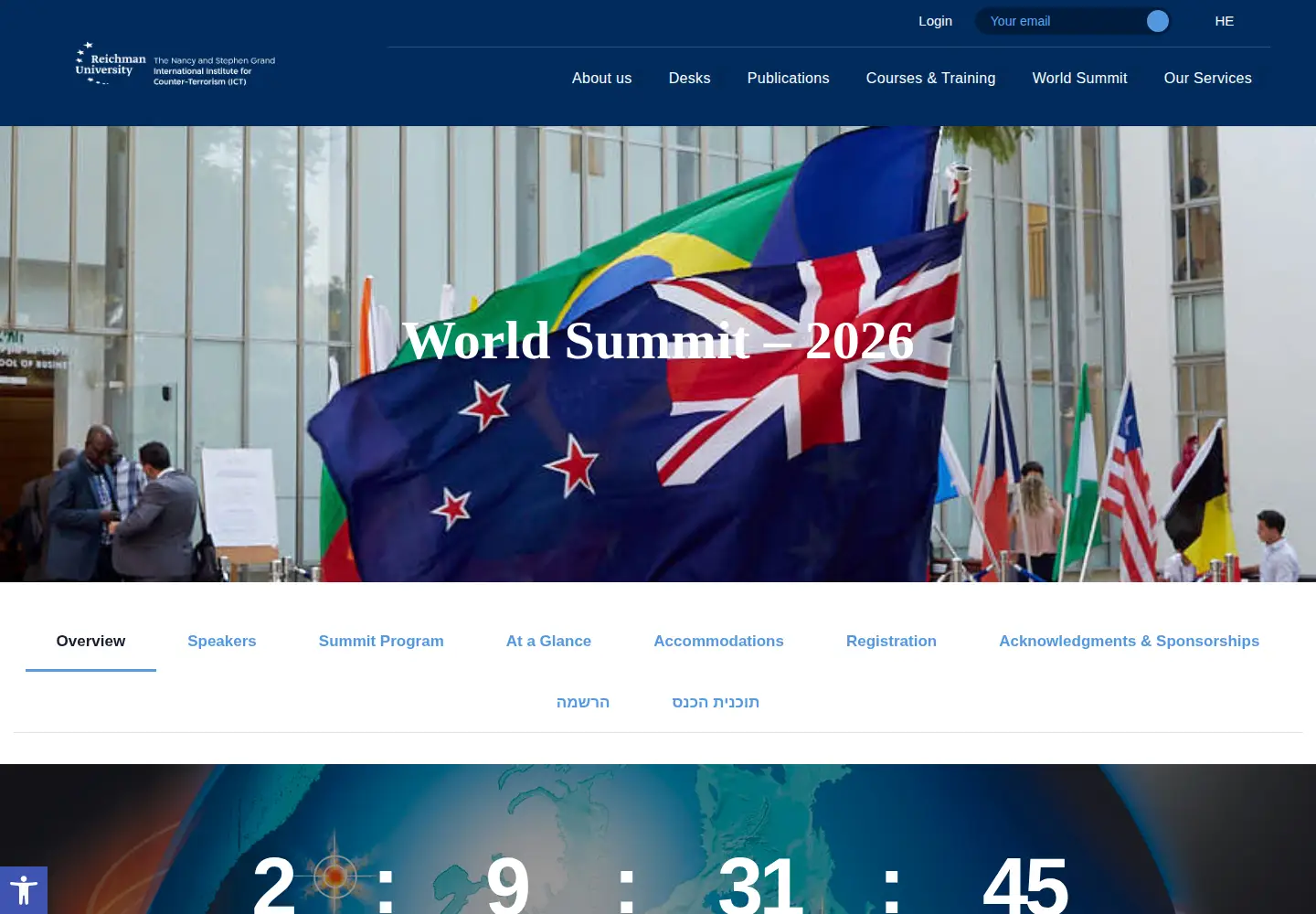 Screenshot of ict.org.il