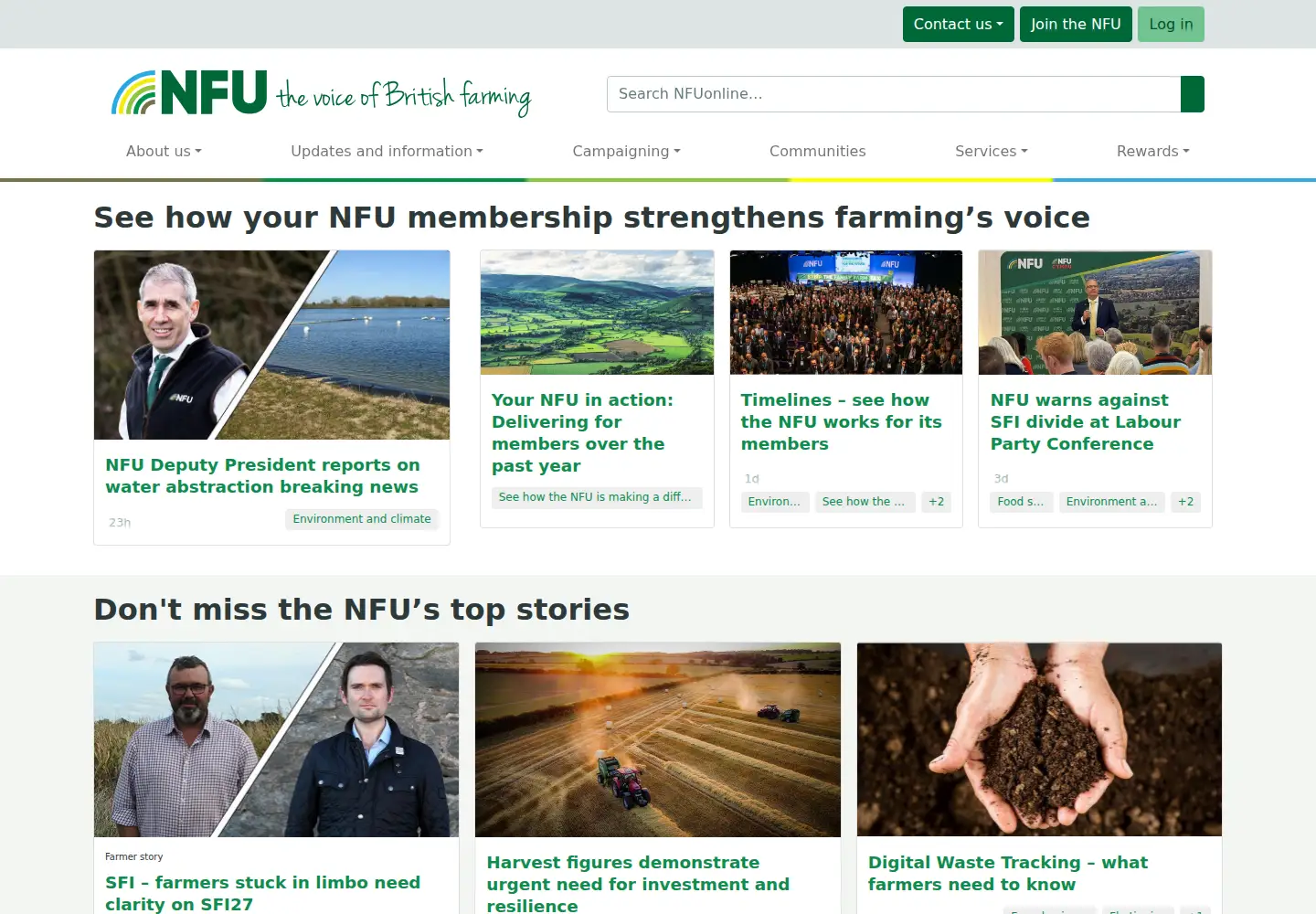 Screenshot of nfuonline.com